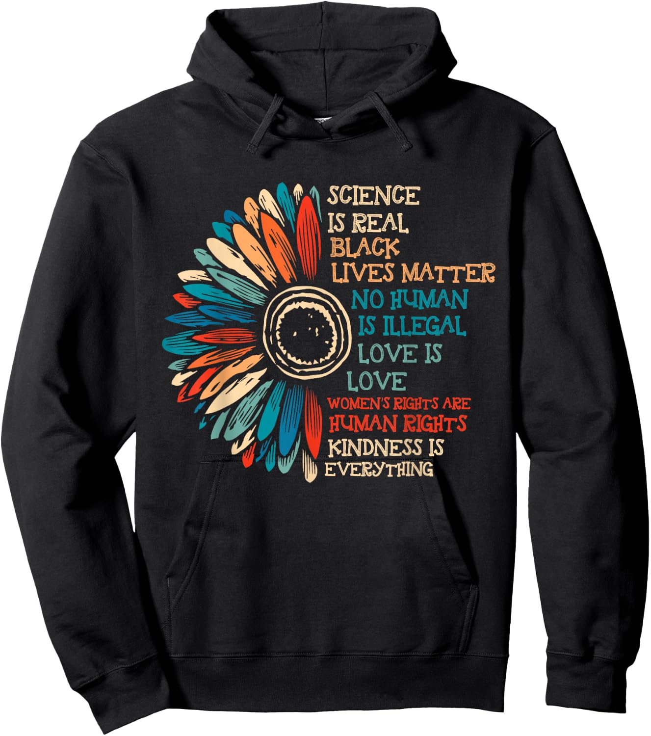 Rights Are Human Rights Feminist Retro Women Gifts Hoodie - Hoodie | Black