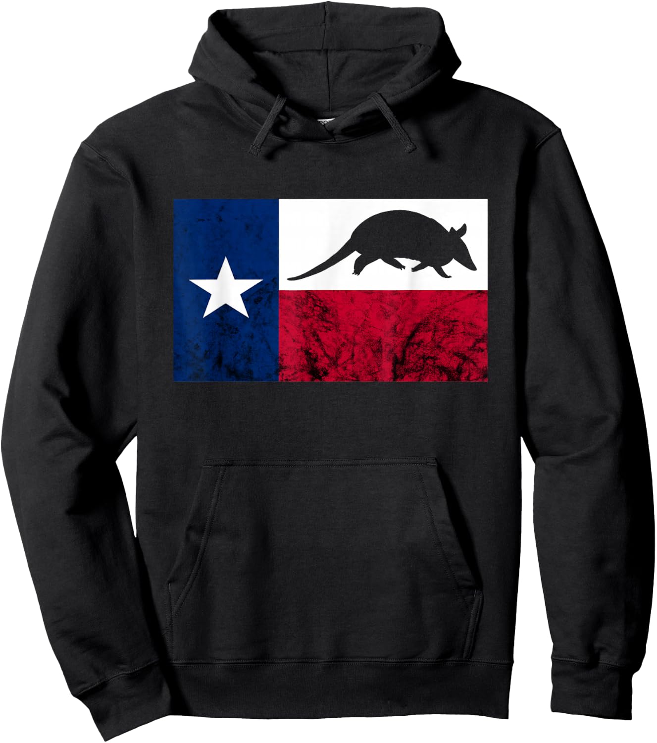 Armadillo Cowboy Texas Flag Armadillo Texan Forest Animal Hoodie - Hoodie | Black