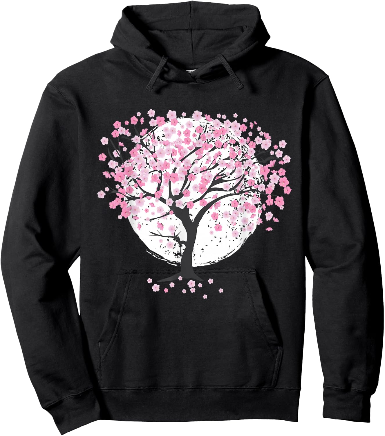 Cherry Blossoms, Cherry Tree, Japanese Blossoms, Spring Japanese Hoodie - Hoodie | Black