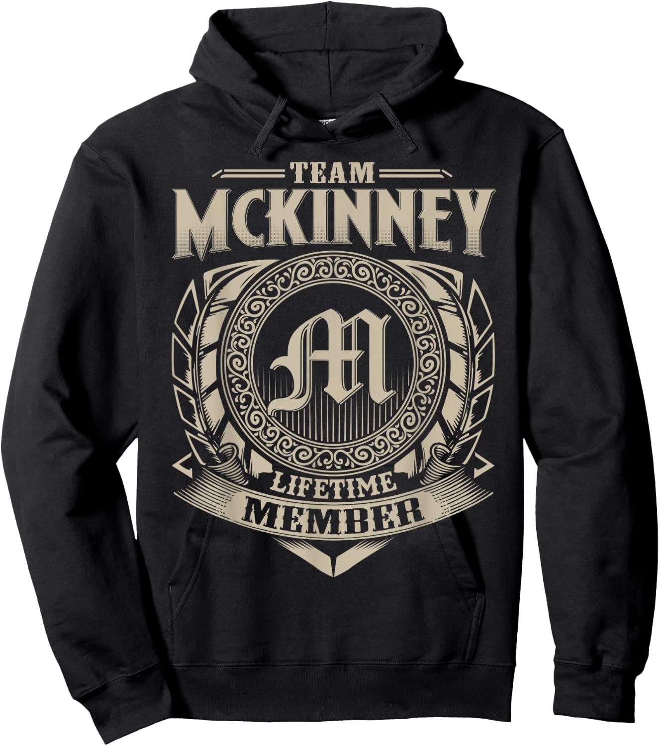 Team MCKINNEY Lifetime Member Vintage MCKINNEY Family Hoodie - Hoodie | Black