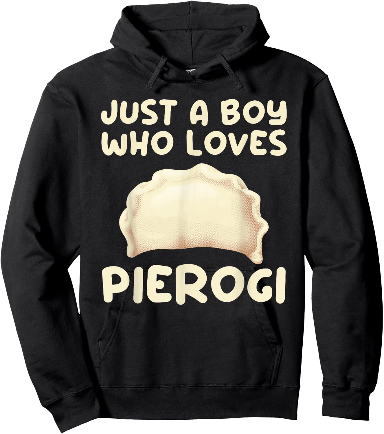Cool Pierogi Art For Boys Men Kids Pierogi Dumpling Food Hoodie - Hoodie | Black