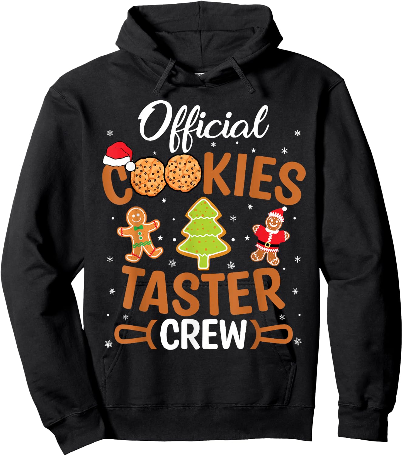 Official Cookie Taster Crew Christmas Baking Baker Team Xmas Hoodie - Hoodie | Black