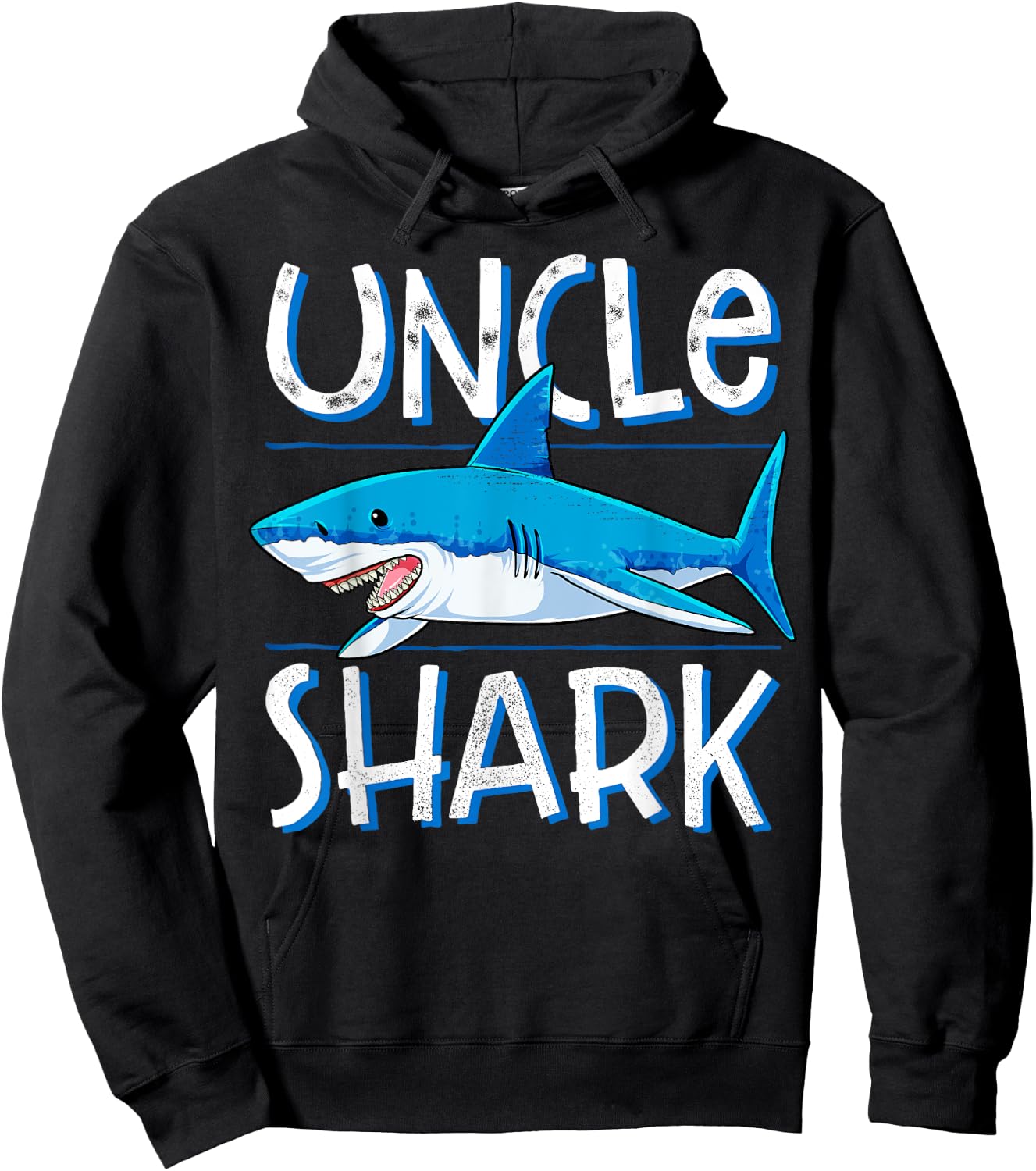 Uncle Shark T Shirt Family Matching Uncles Men Jawsome Gift Hoodie - Hoodie | Black