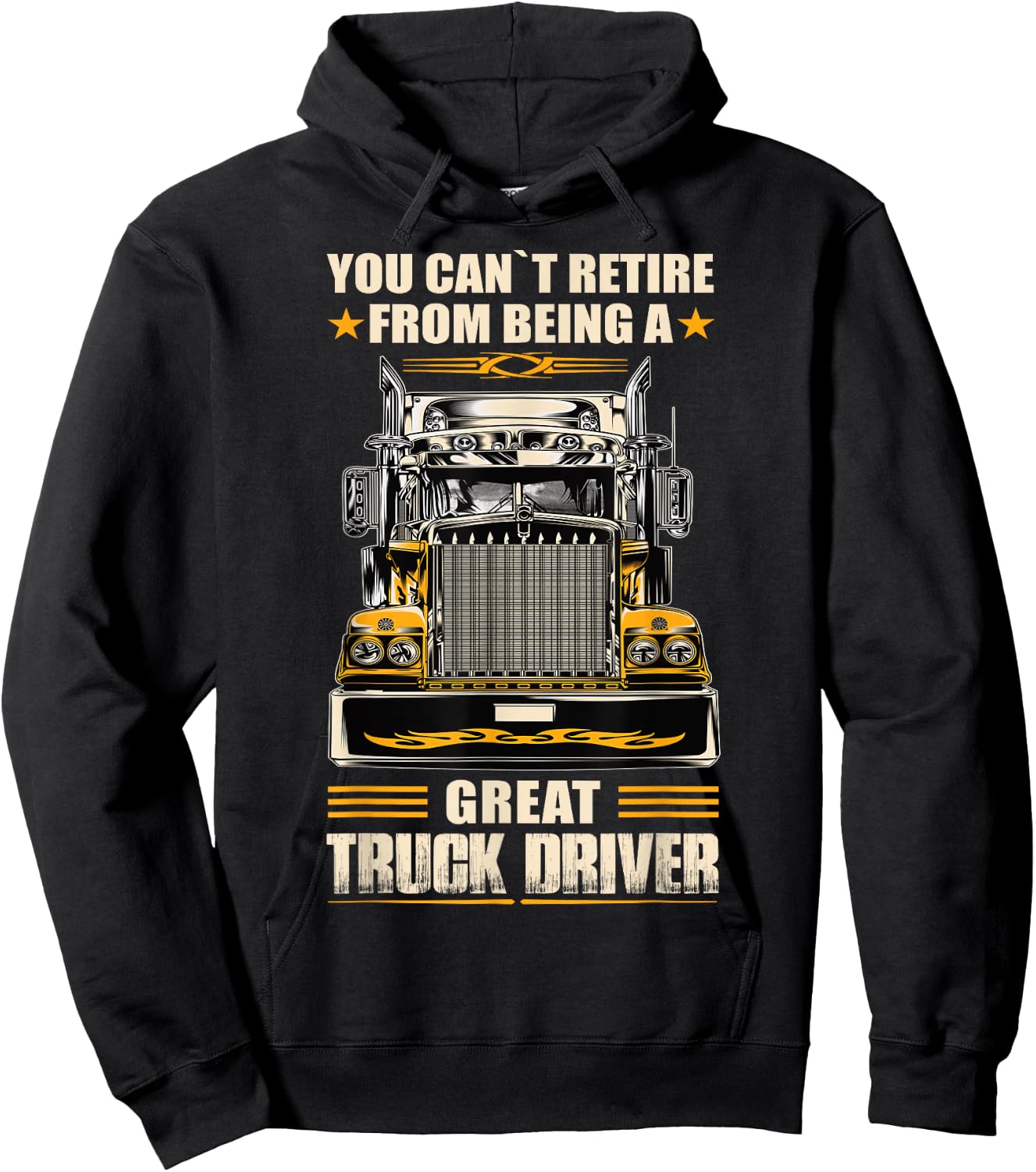Funny Trucker Retirement Retiring Truck Driver Hoodie - Hoodie | Black