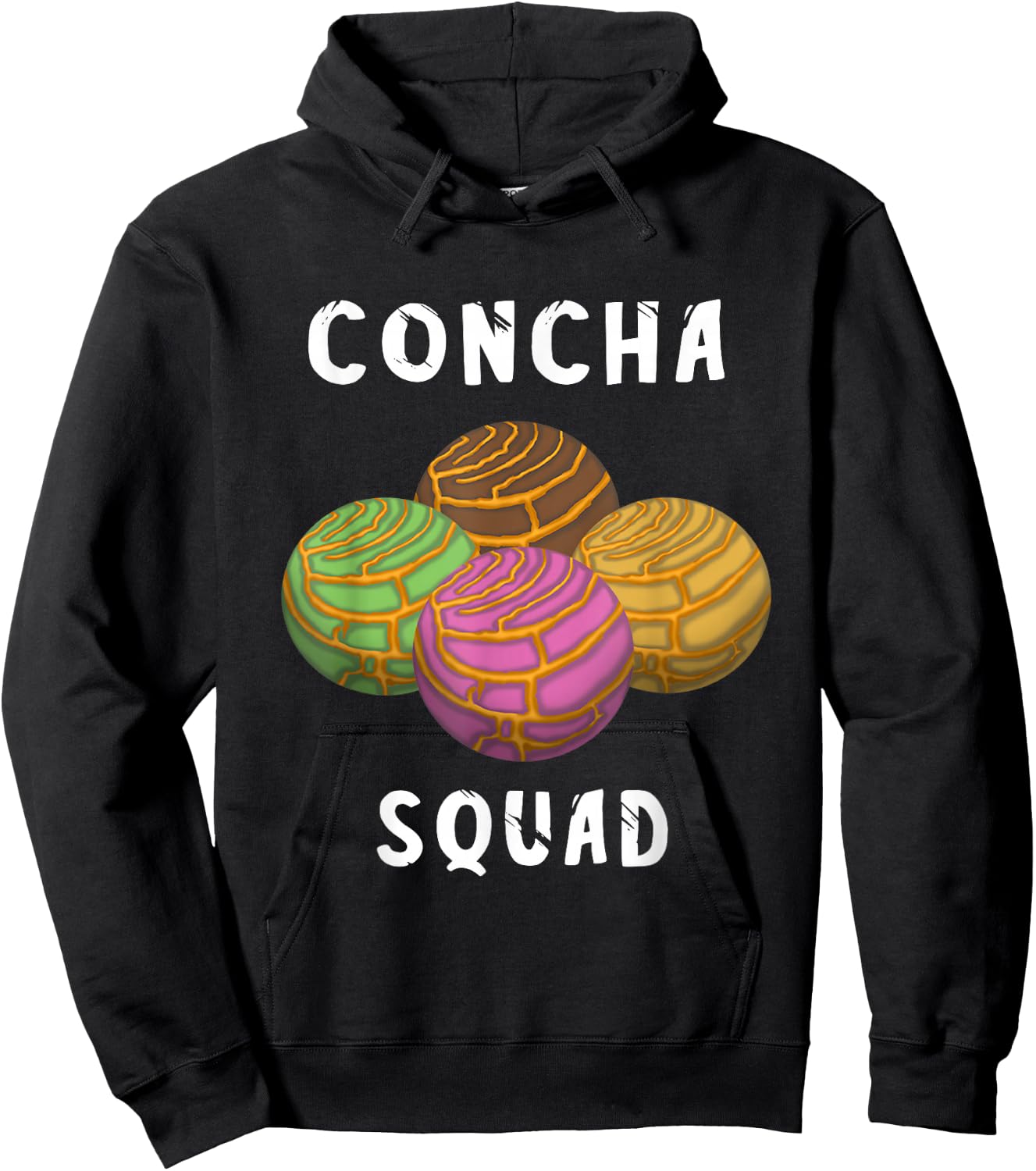 Concha Squad Spanish Conchas Bread Mexicana Team Hoodie - Hoodie | Black