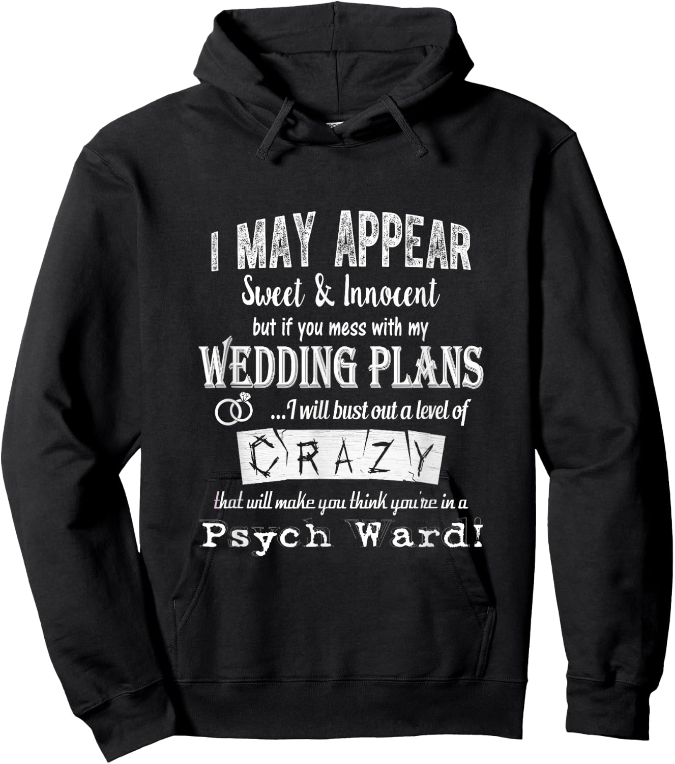 Funny Wedding Shirts: Funny Bride t shirt Hoodie - Hoodie | Black