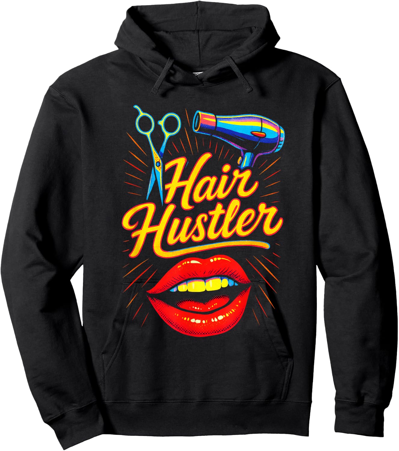 Hair Hustler - Stylist Salon Beauty Professional Hoodie - Hoodie | Black