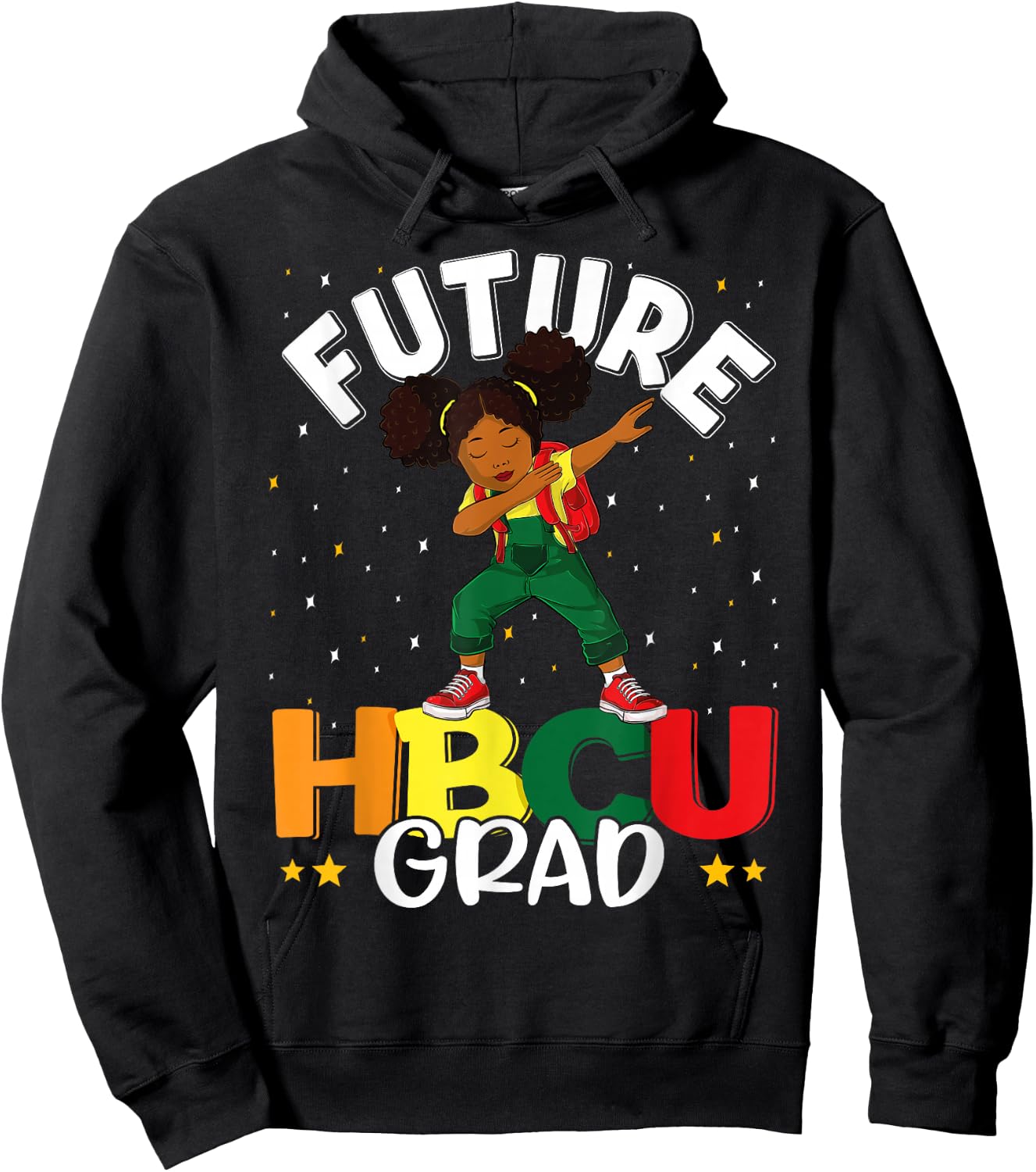 Future HBCU Grad Graduate Girl Afro Black College Graduation Hoodie - Hoodie | Black
