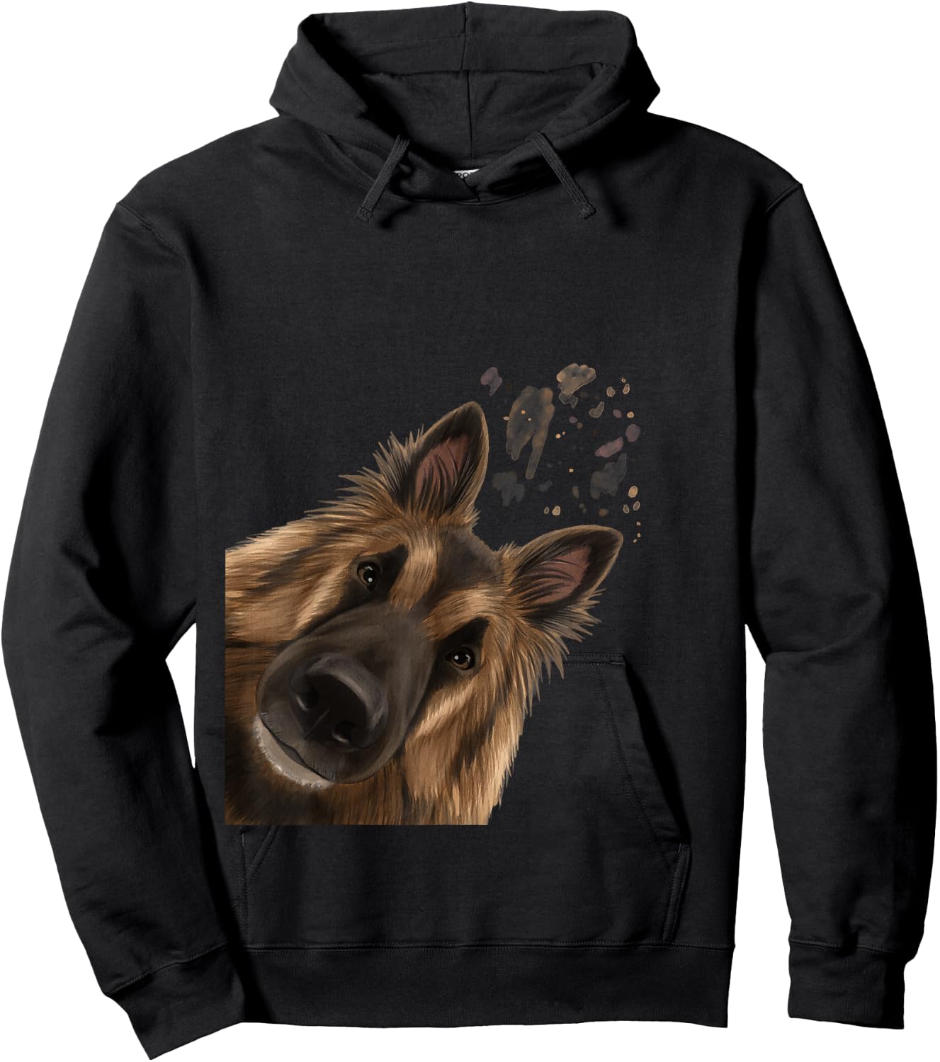 Funny Curious Belgian Shepherd Dog Tervuren Hoodie - Hoodie | Black
