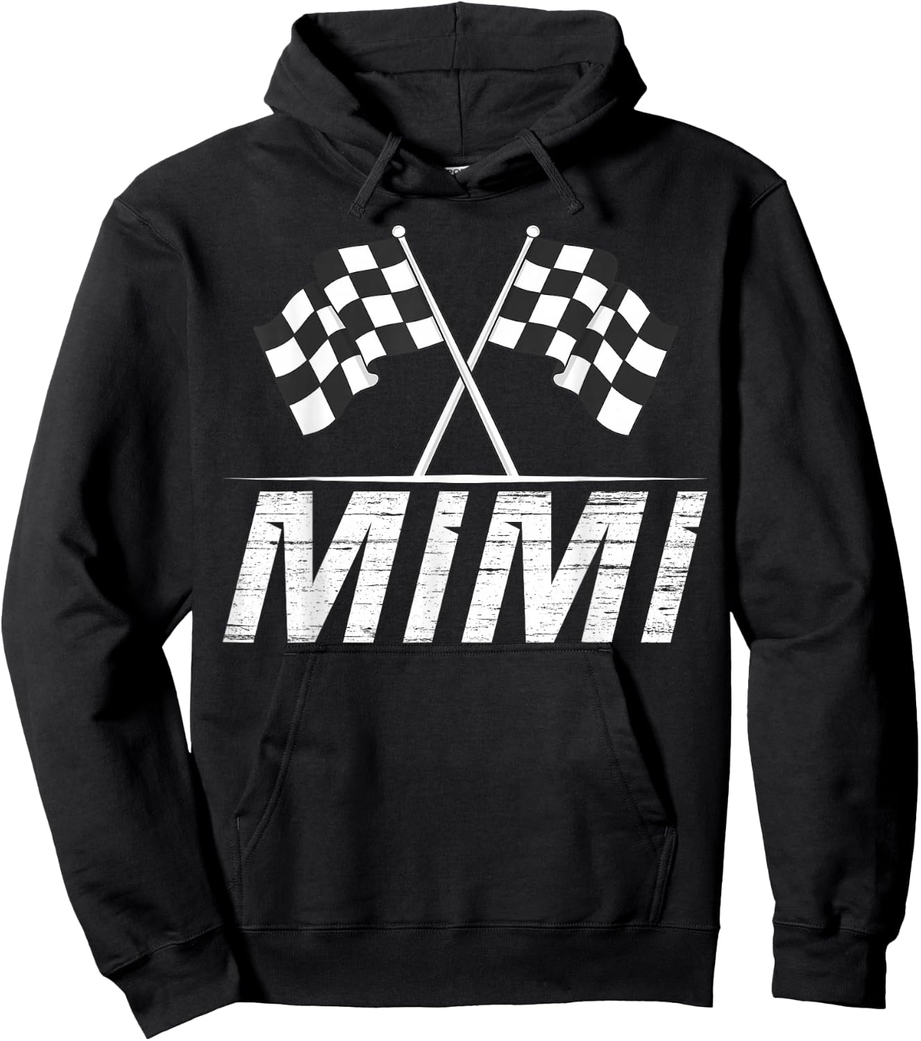 Race Car Birthday Party Racing Family Mimi Pit Crew Hoodie - Hoodie | Black