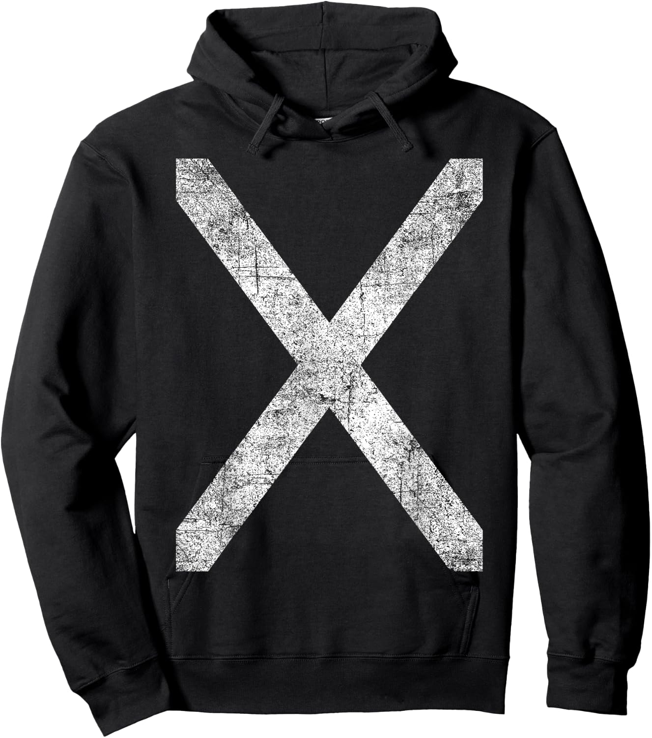 Scotland Flag Scottish Saltire Distressed St Andrew's Cross Hoodie - Hoodie | Black