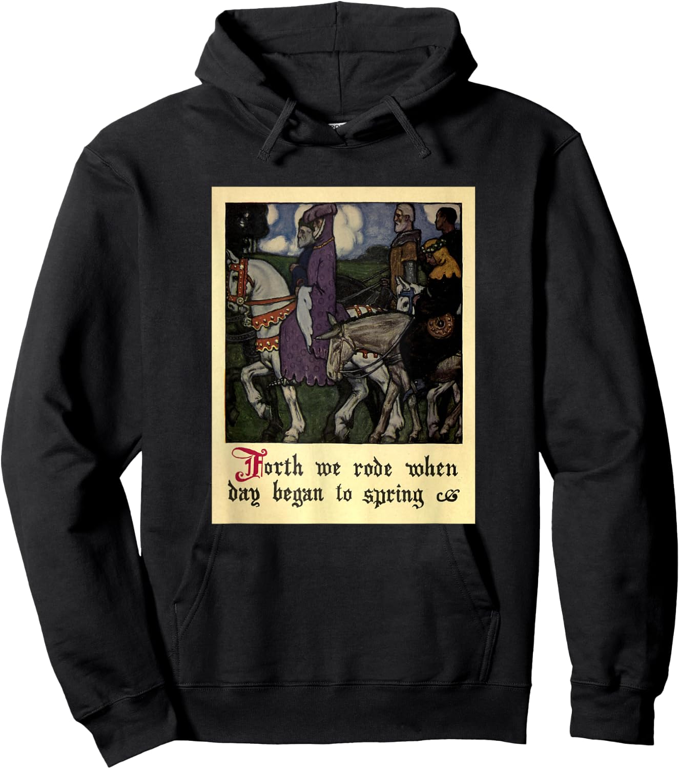 Canterbury Tales - Forth We Rode Hoodie - Hoodie | Black