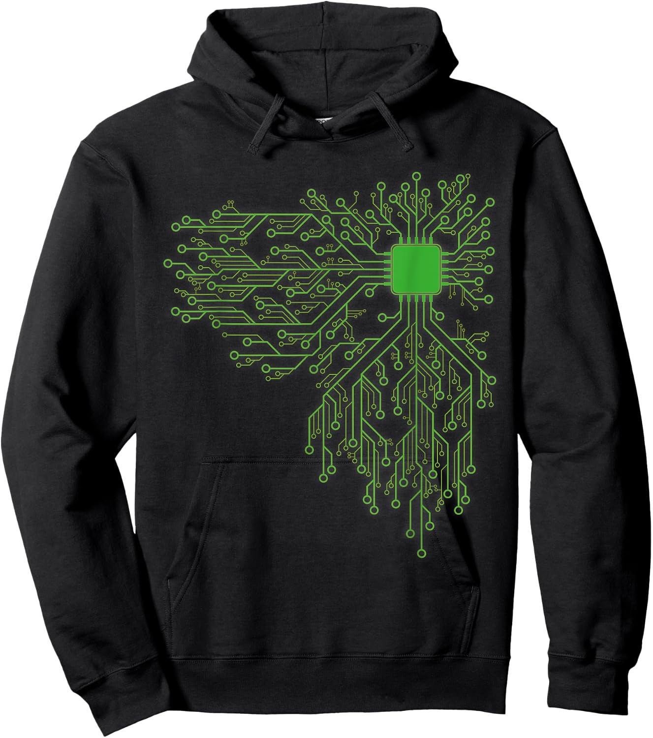 Computer Chip CPU Core Heart - Funny Computer Geek Hoodie - Hoodie | Black
