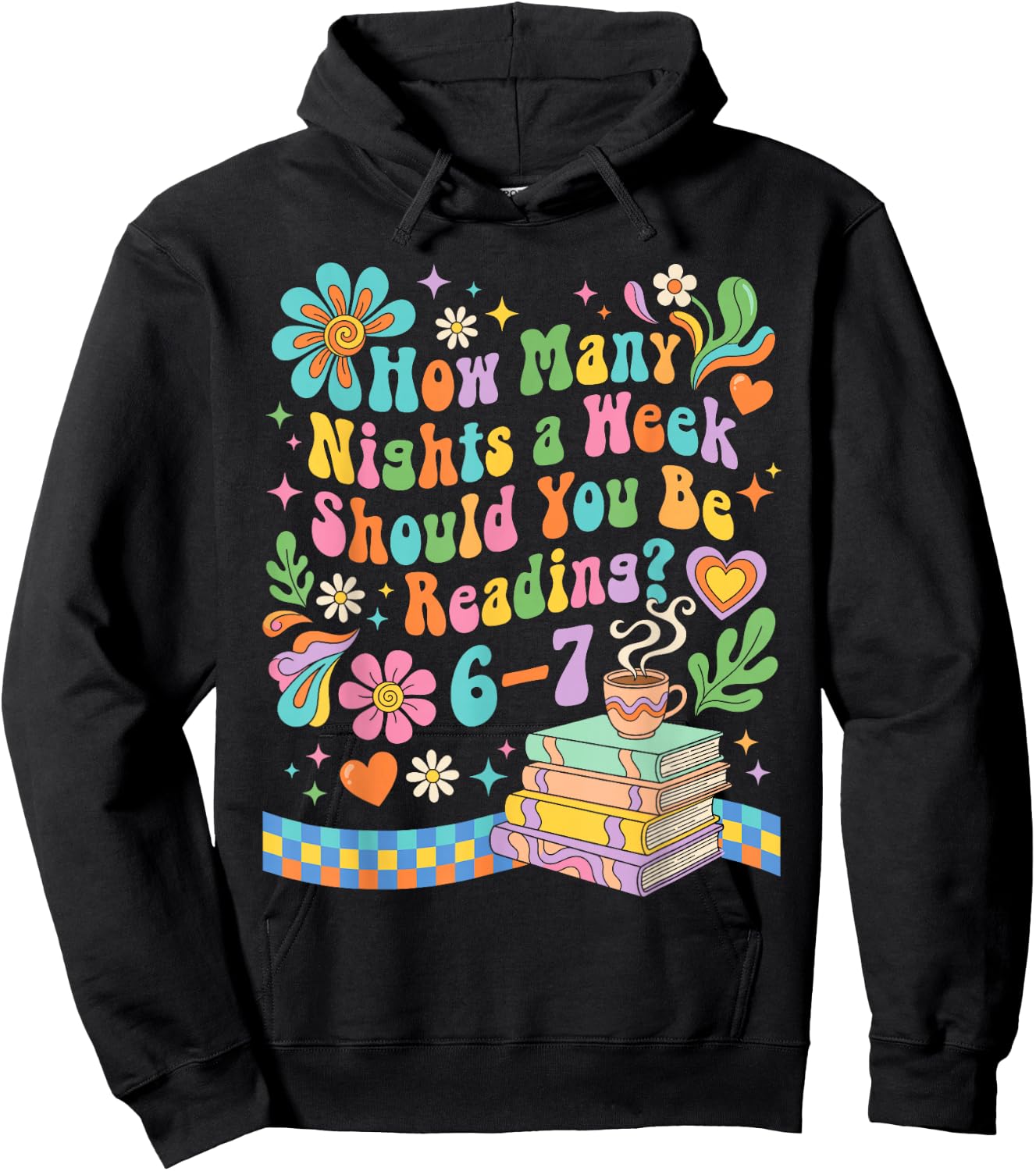 How Many Nights Should You Read 6 7 Teacher Meme 67 Hoodie - Hoodie | Black