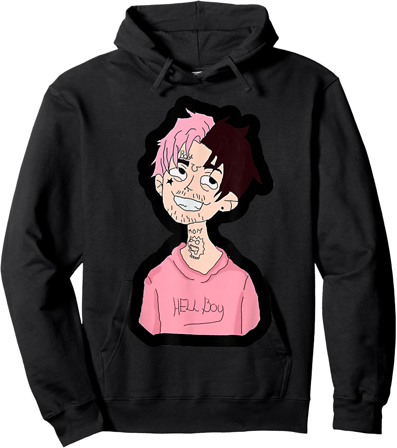 Lil Peepes Kids -Youth Black Cartoon Hoodie - Hoodie | Black
