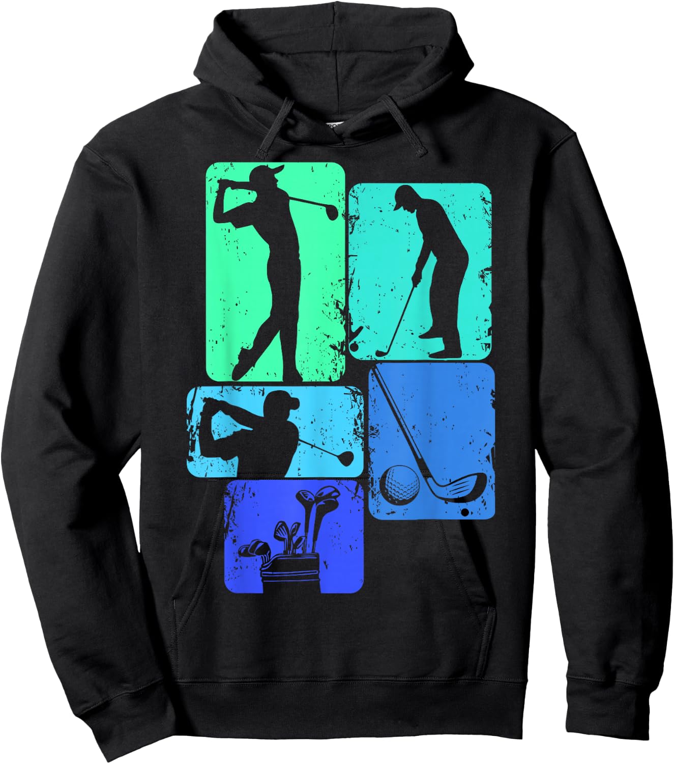 Golf Club Golfer Golfing Boys Kids Hoodie - Hoodie | Black