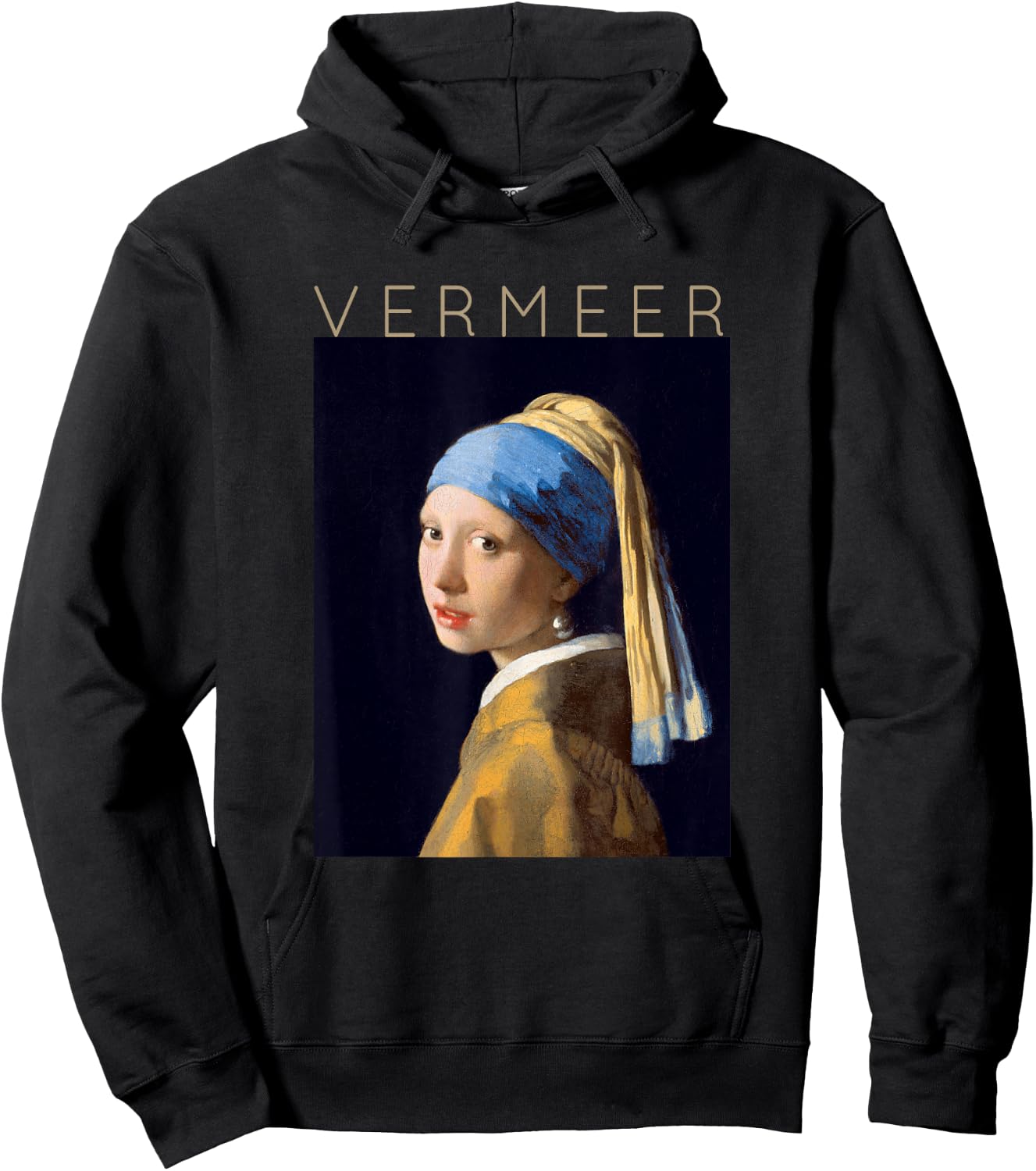 Johannes Vermeer - For Artists - Girl With a Pearl Earring Hoodie - Hoodie | Black