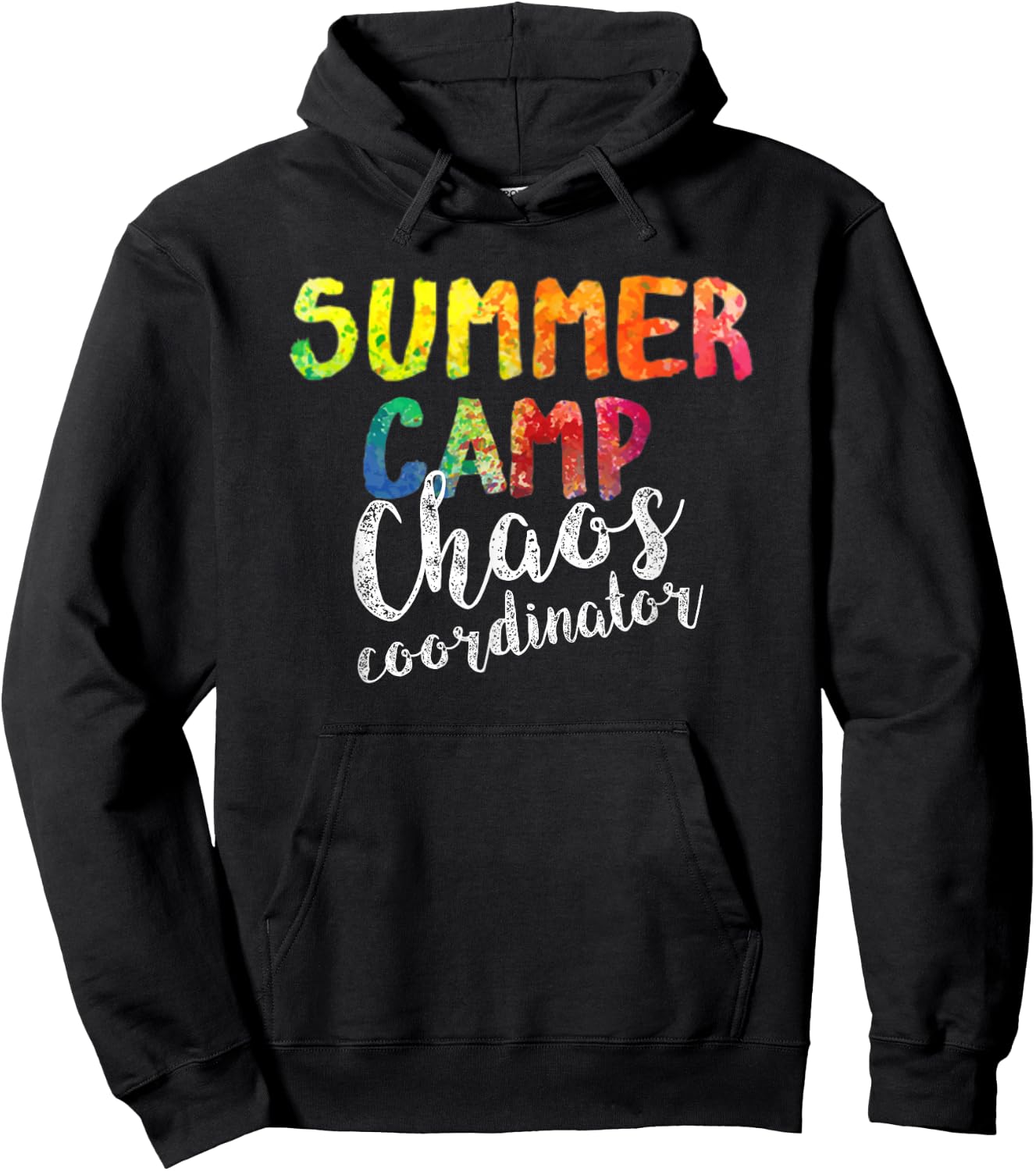 Chaos Coordinator . Funny Summer Camp Counselor Hoodie - Hoodie | Black