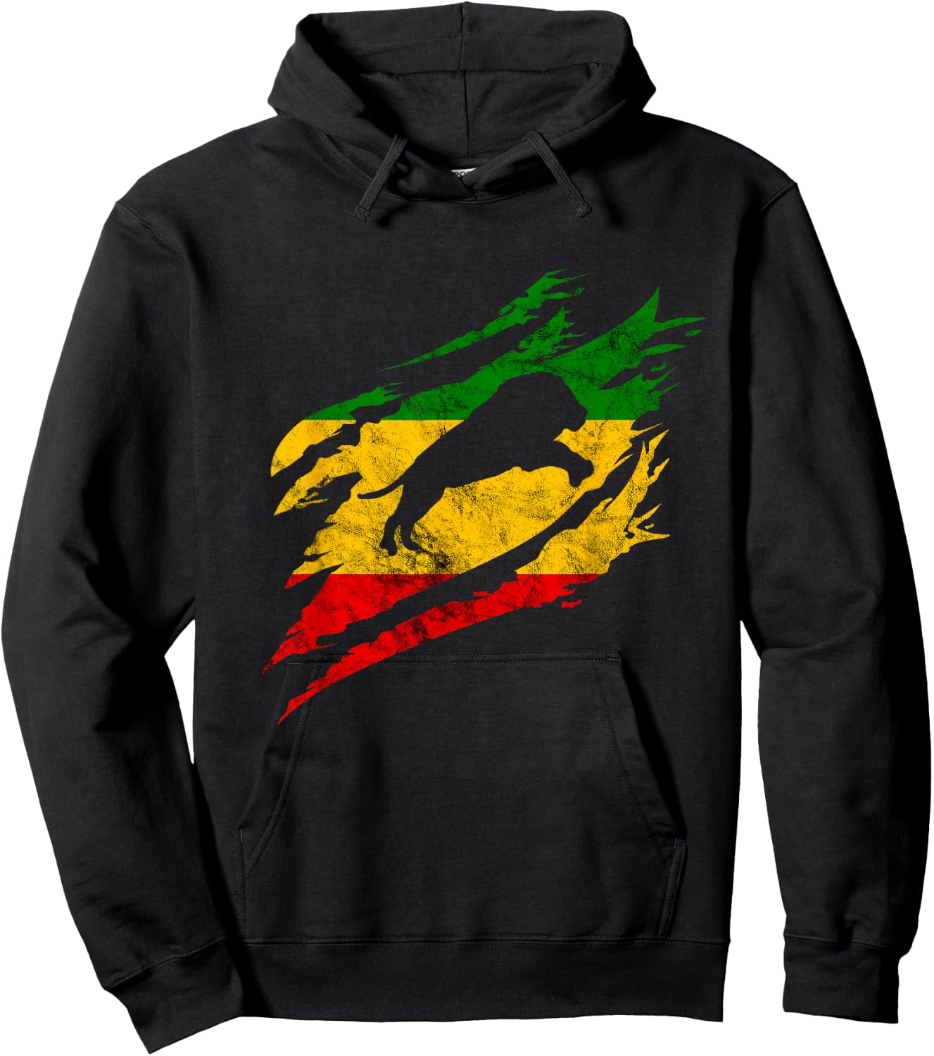 Rasta Reggae Claw Lion Rastafari Roots Reggaeton Hoodie - Hoodie | Black