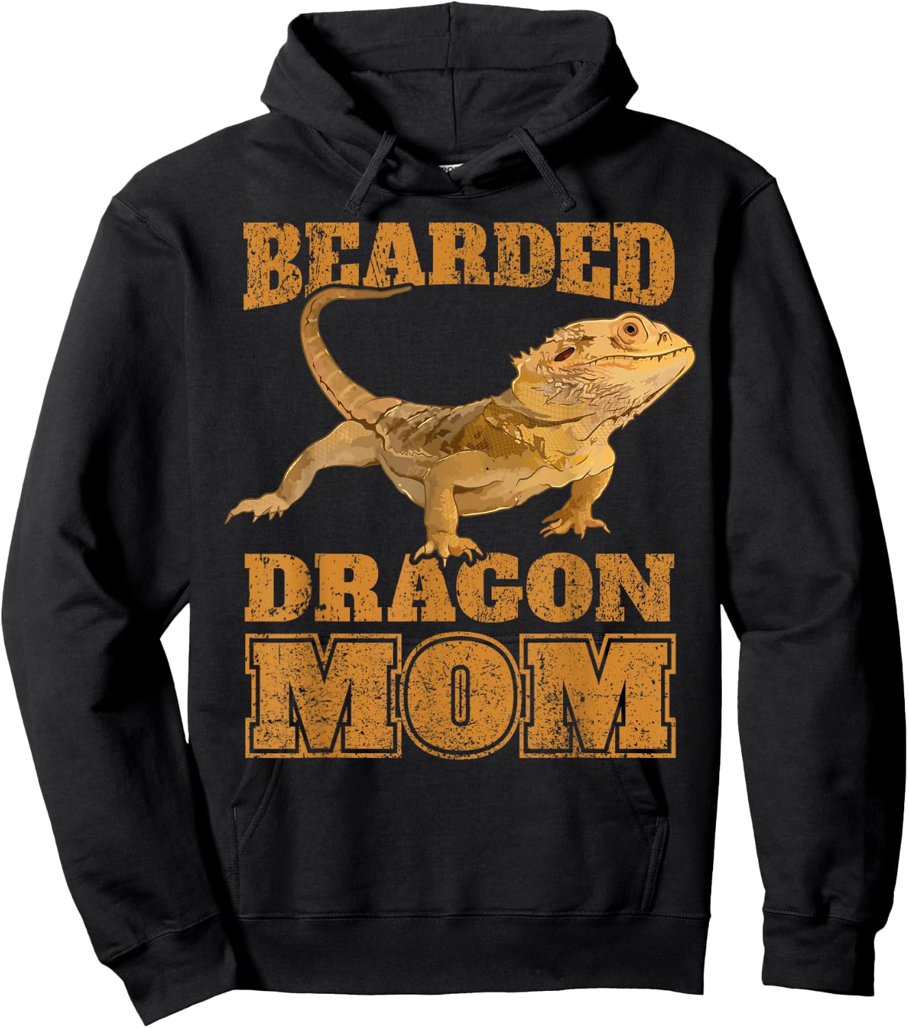 Cute Bearded Dragon Mom Mama Bearded Dragon Mother Hoodie - Hoodie | Black