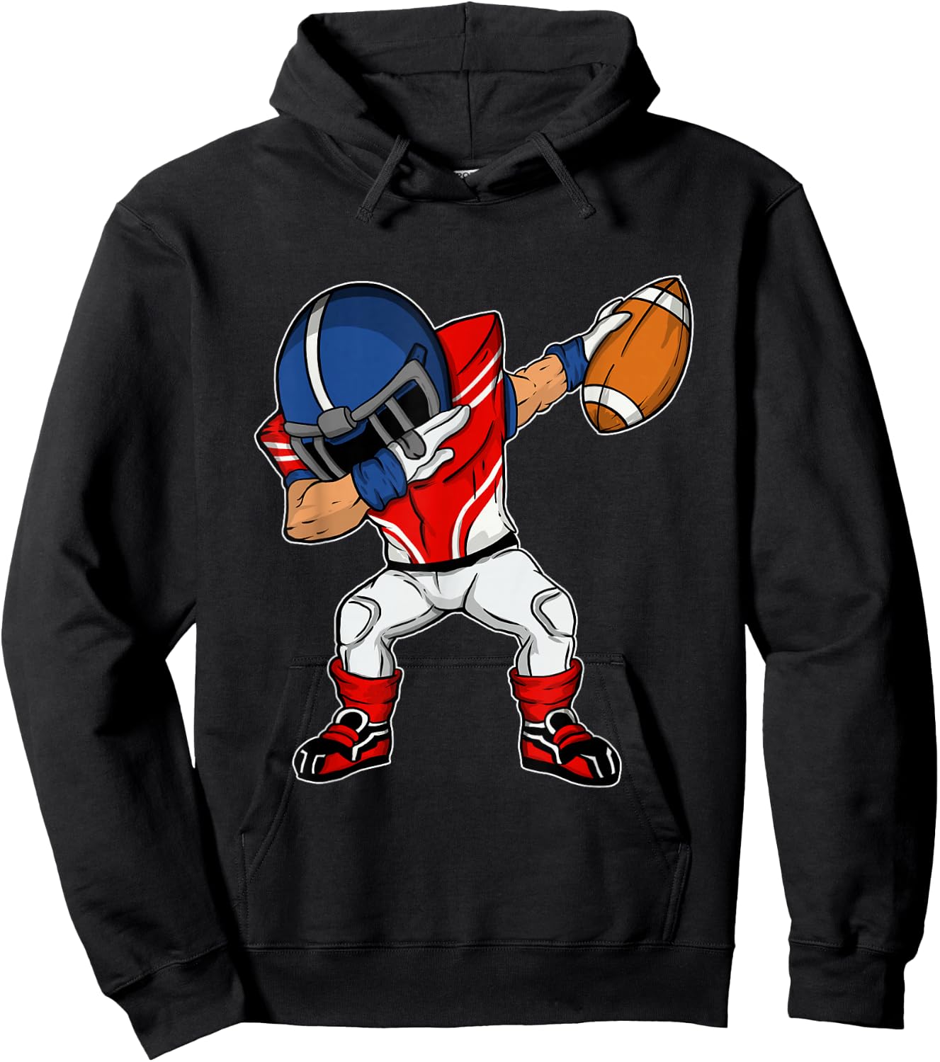 Dabbing Football Player - American Football Season Dab Dance Hoodie - Hoodie | Black
