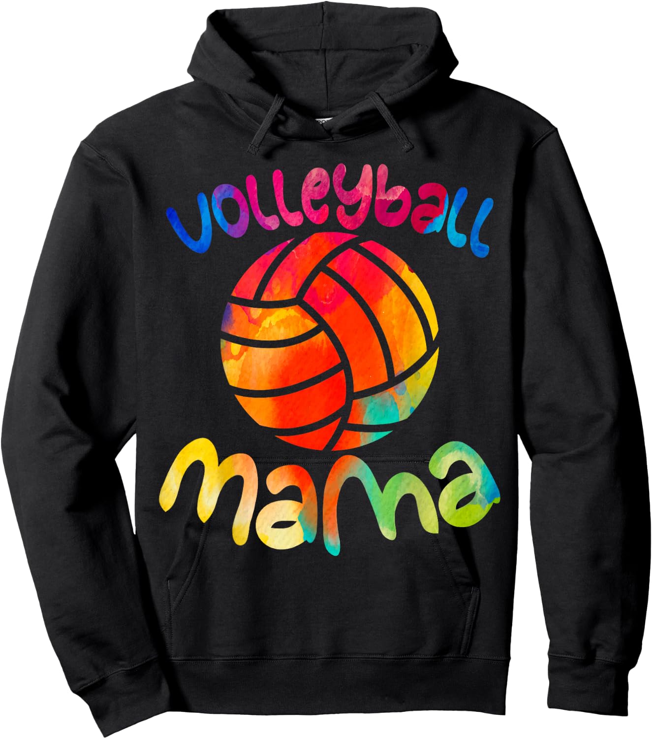 Cool Volleyball Shirt Fancy Volleyball Mama Sporty Mom Hoodie - Hoodie | Black