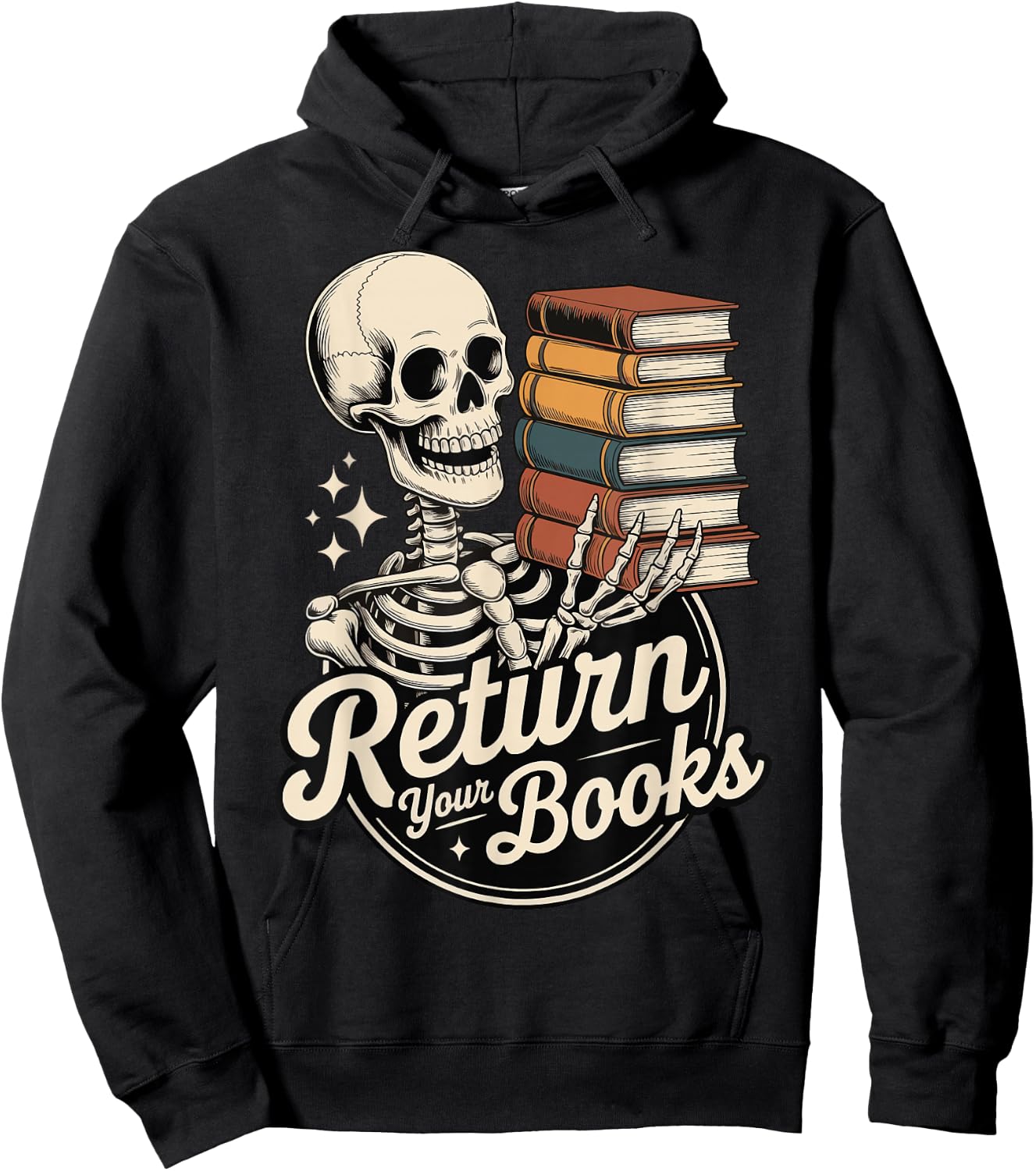 Return Your Books School Librarian Hoodie - Hoodie | Black