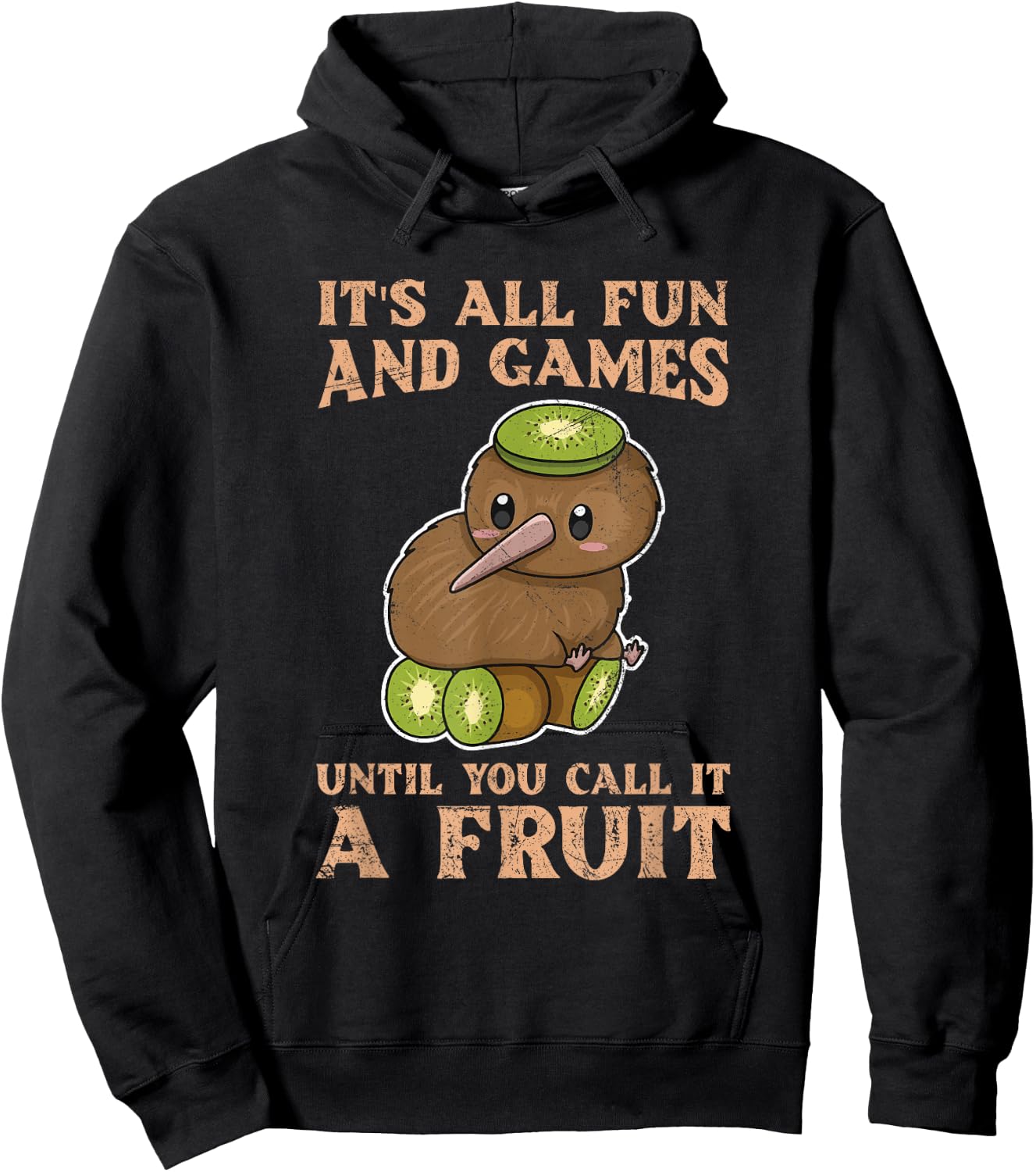 New Zealand Kiwi Bird Quote for a Kiwi Lover Hoodie - Hoodie | Black
