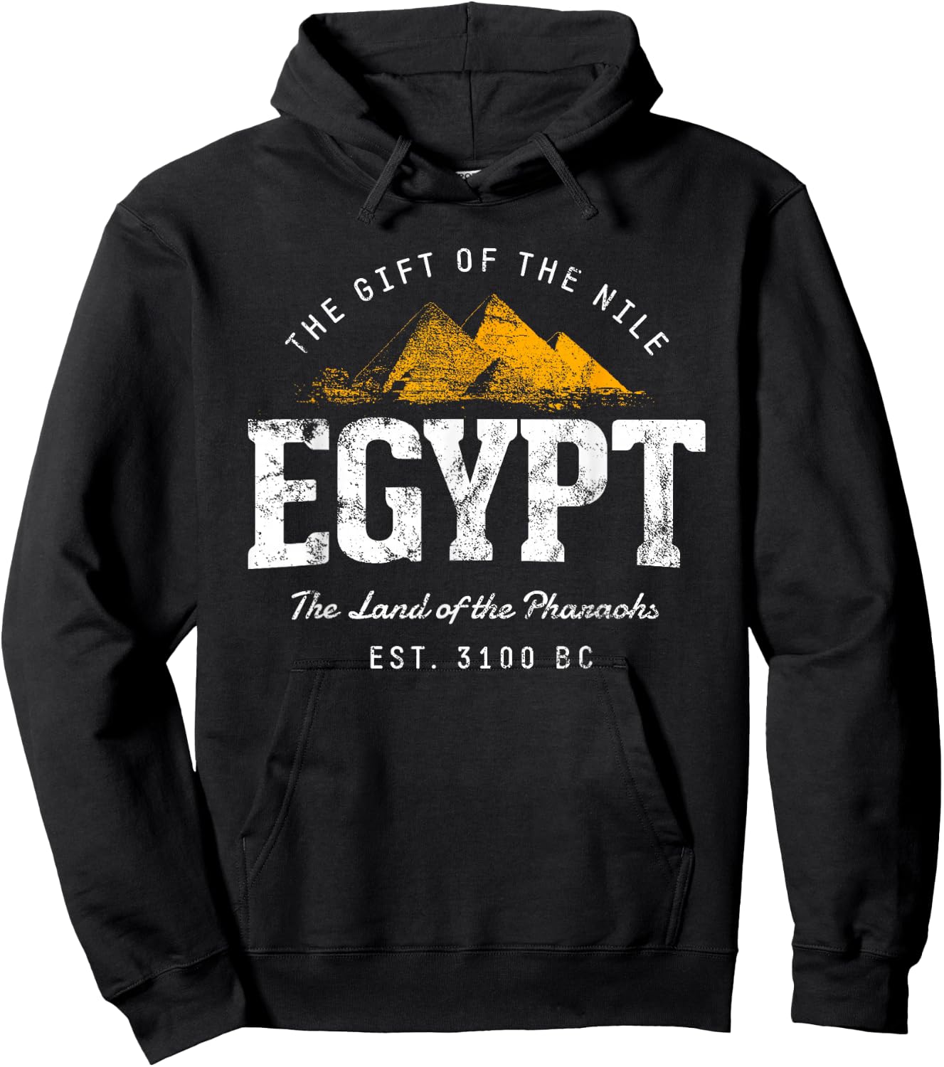 Egypt Souvenirs by Treaja Retro Egypt Vintage Hoodie - Hoodie | Black