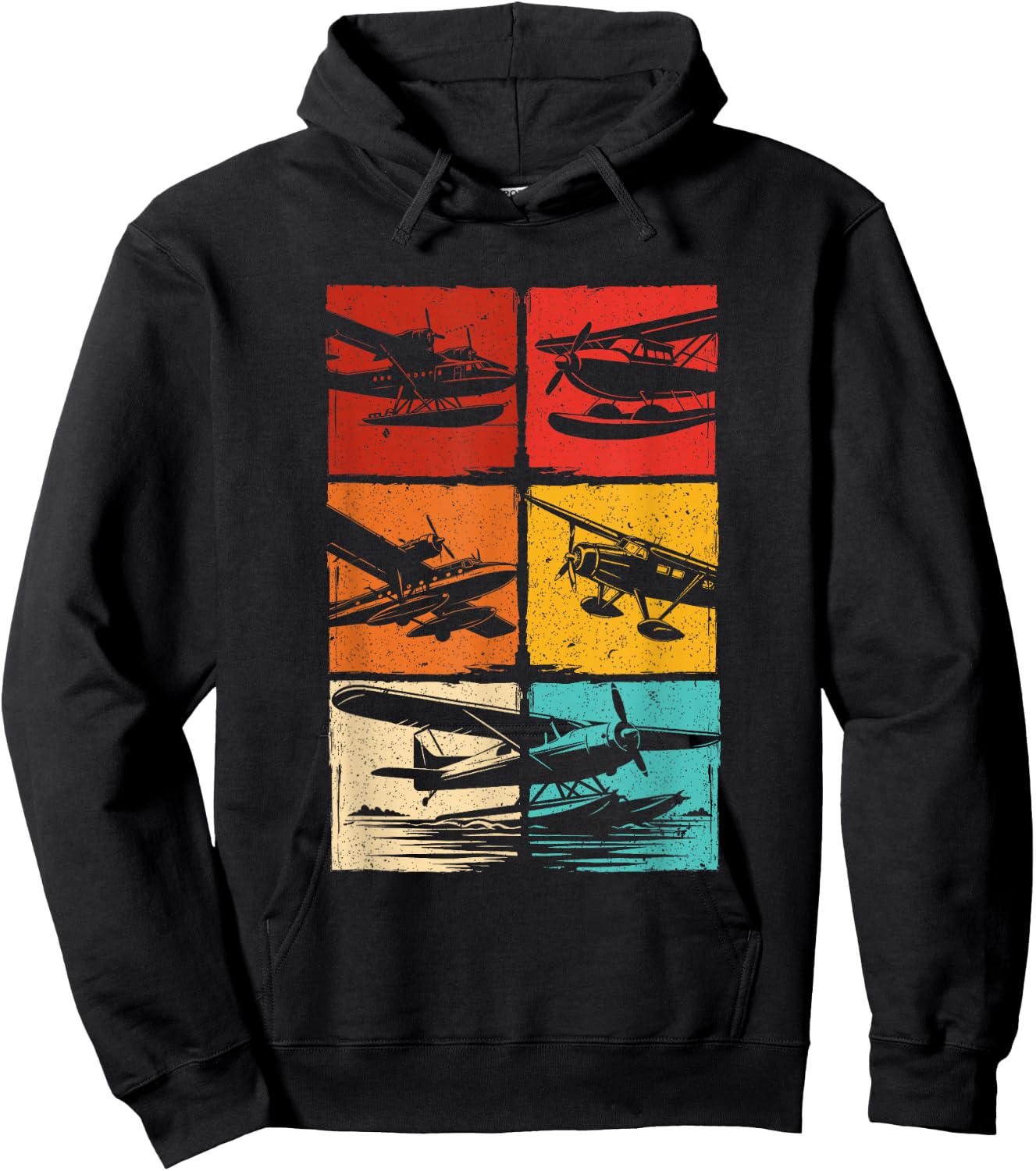 Seaplane Colorful Grid Hoodie - Hoodie | Black