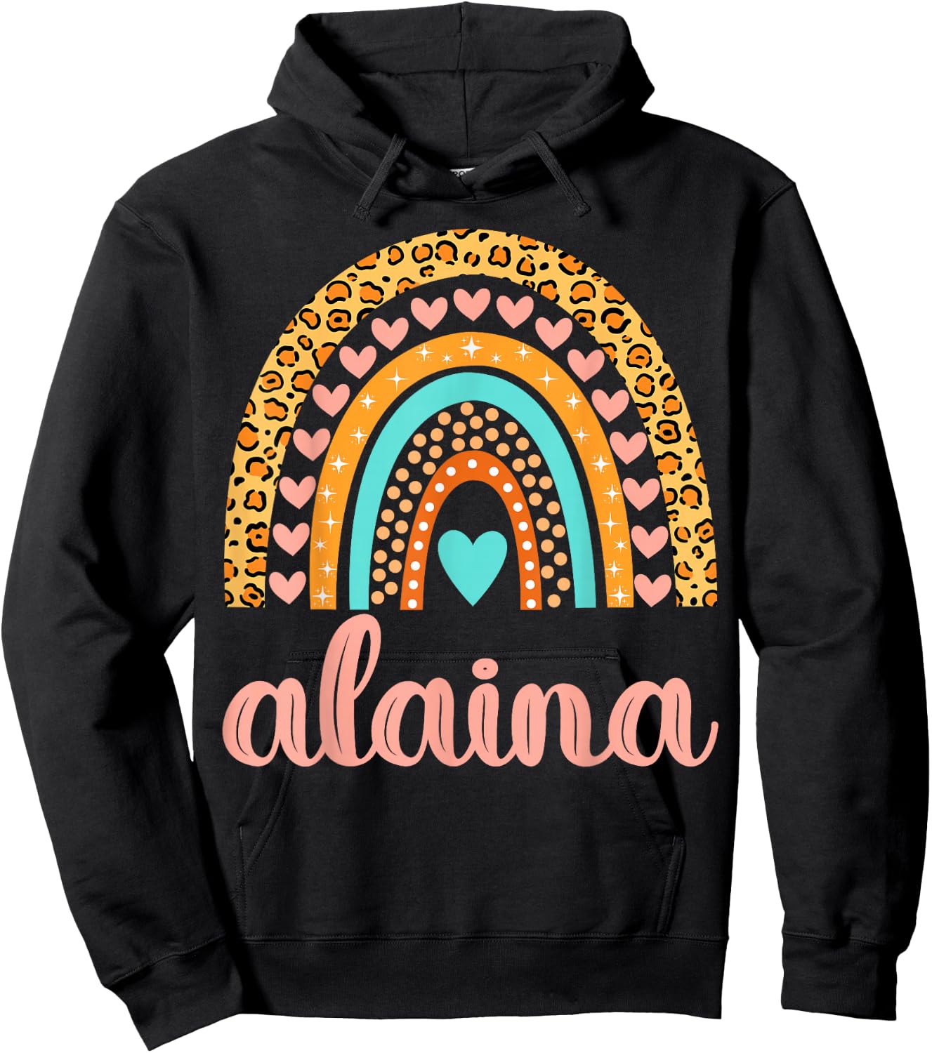 Alaina Alaina Name Birthday Shirt Gift Hoodie - Hoodie | Black