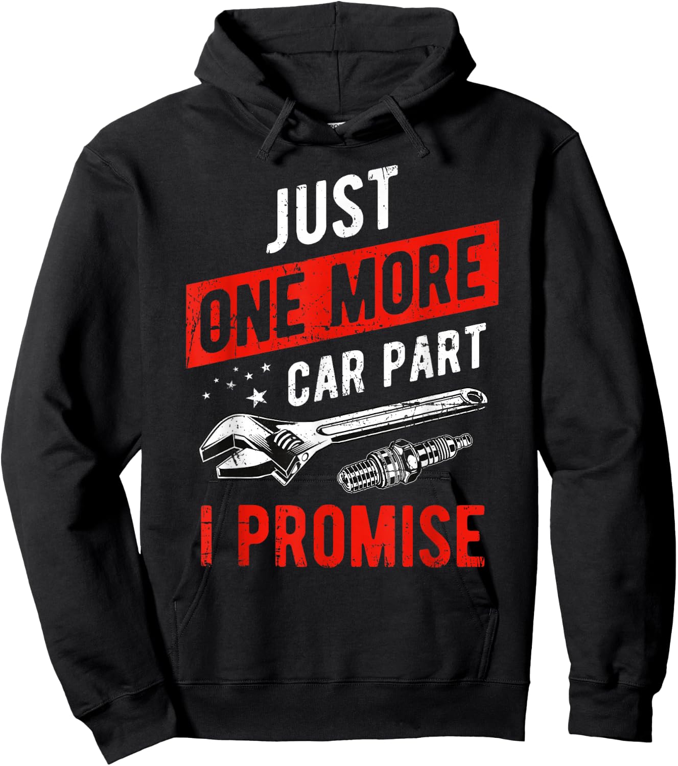 Just One More Car Part I Promise - Gear Head Hoodie - Hoodie | Black