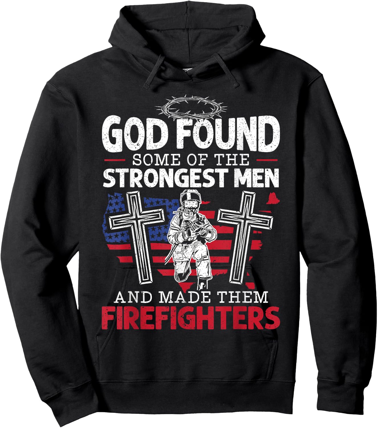Christian Firefighter Fire Department Fire Service Hoodie - Hoodie | Black