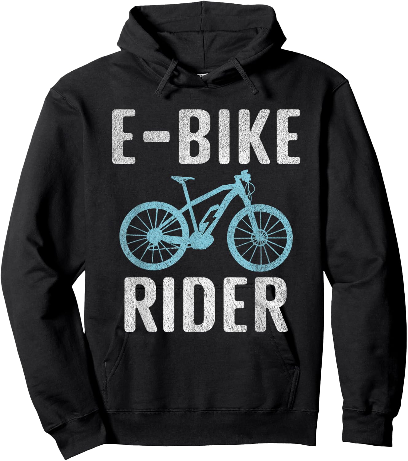 E Bike Rider E Biking Electric Bike Bicycle Hoodie - Hoodie | Black