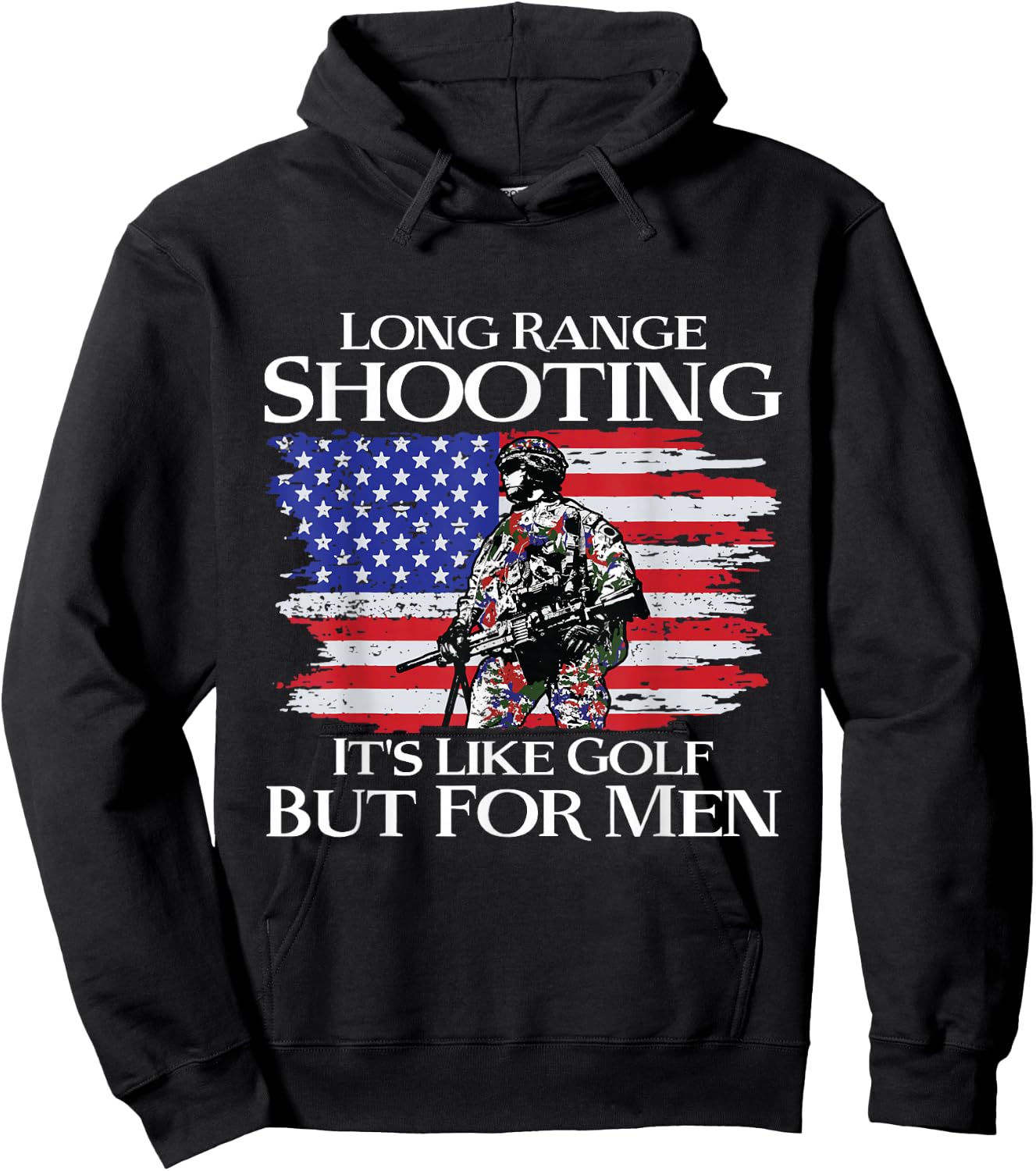 Windscreen shooting is like golf 's pistol shooters Hoodie - Hoodie | Black