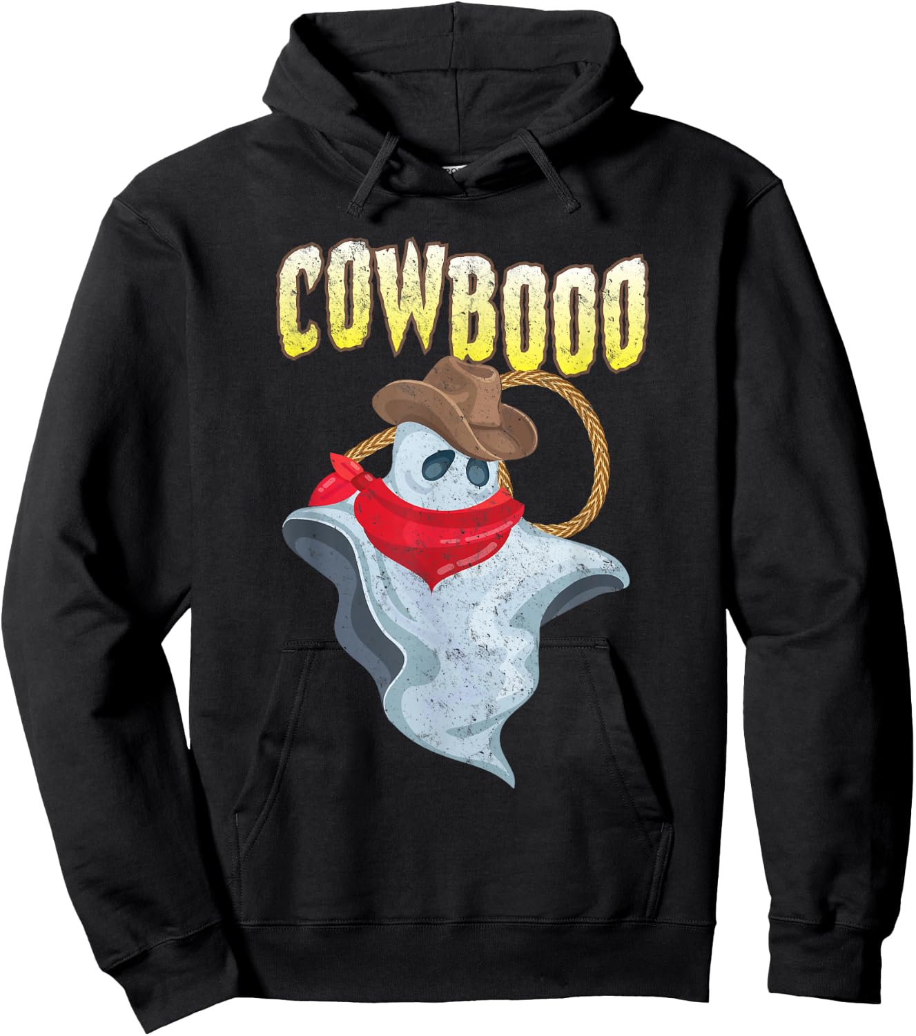 Funny Western Cowboy Halloween Costume Men Women Kids Hoodie - Hoodie | Black