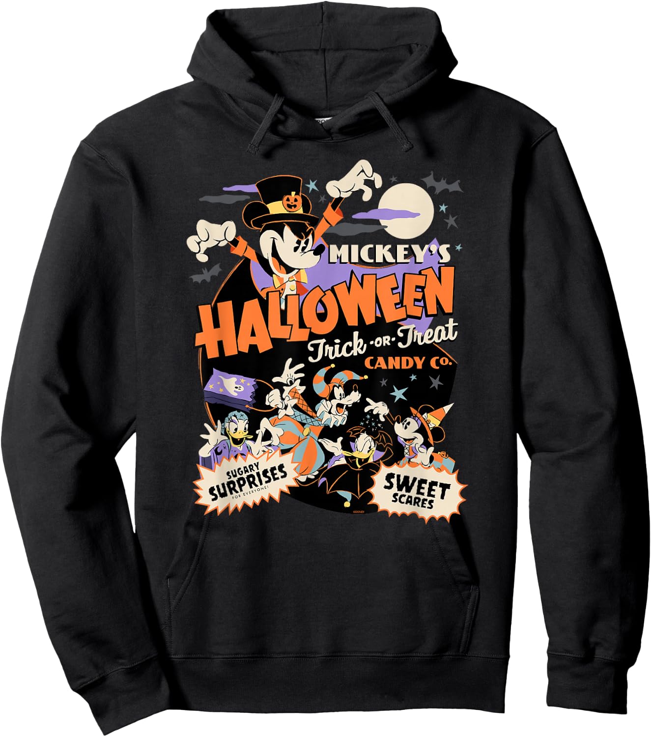 Disney Mickey’s Halloween Trick or Treat Candy Co. Small Hoodie - Hoodie | Black