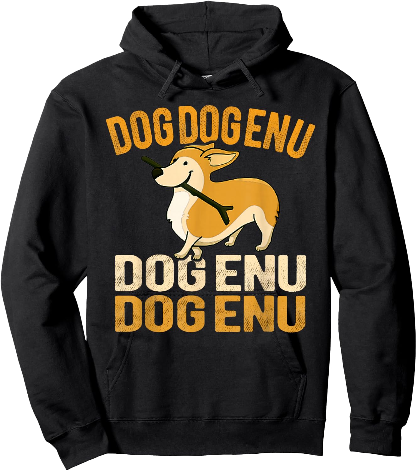 Passover Seder Dayenu Cute Corgi Dog Pun Women Girls Kids Hoodie - Hoodie | Black