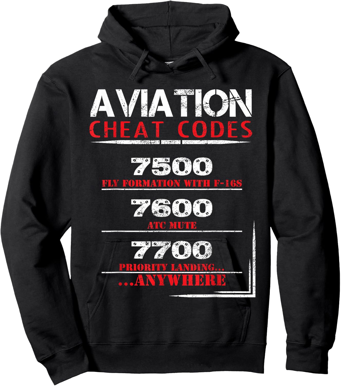 Funny Pilot Aviation cheat code Hoodie - Hoodie | Black