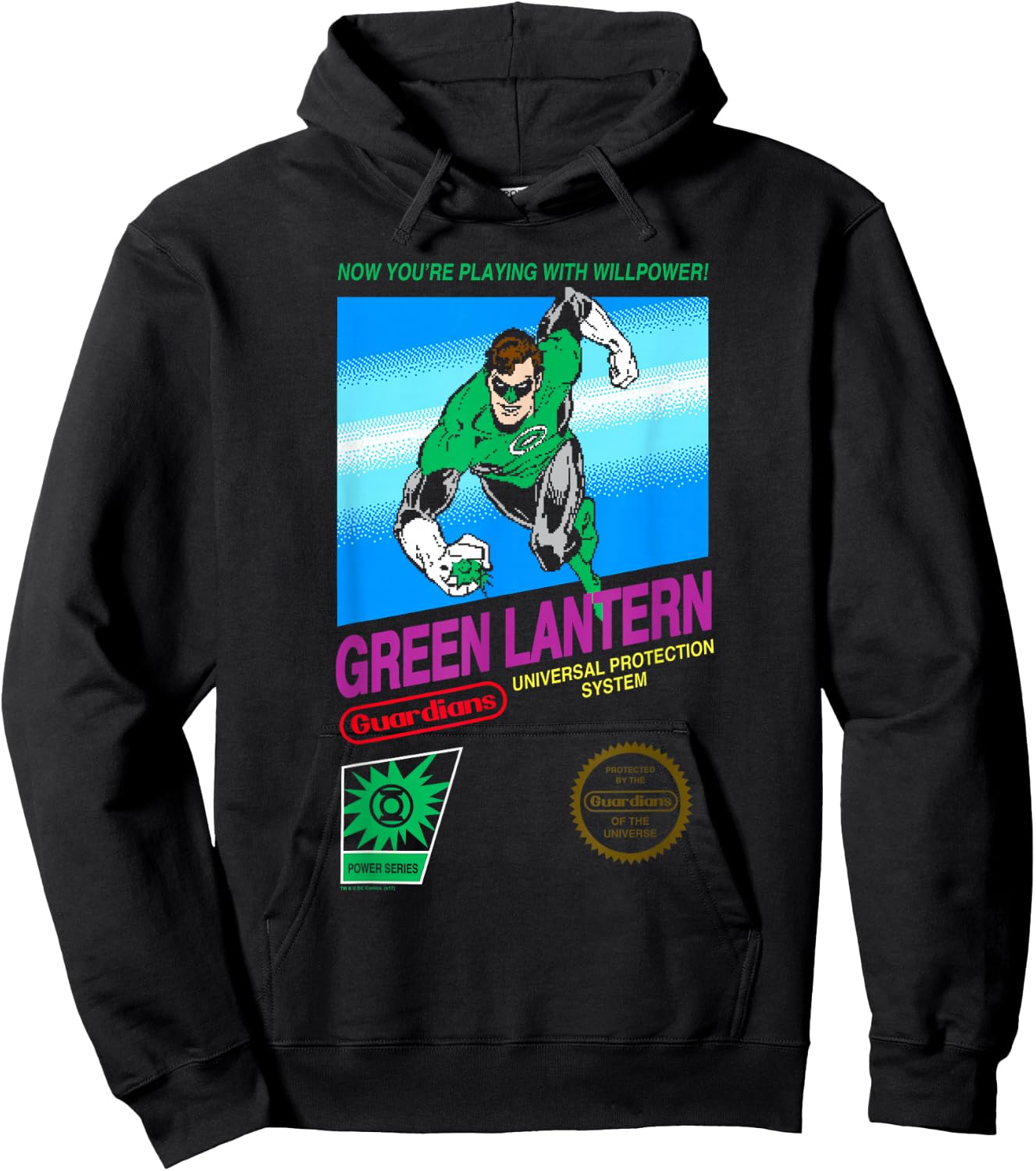Green Lantern Box Art Hoodie - Hoodie | Black