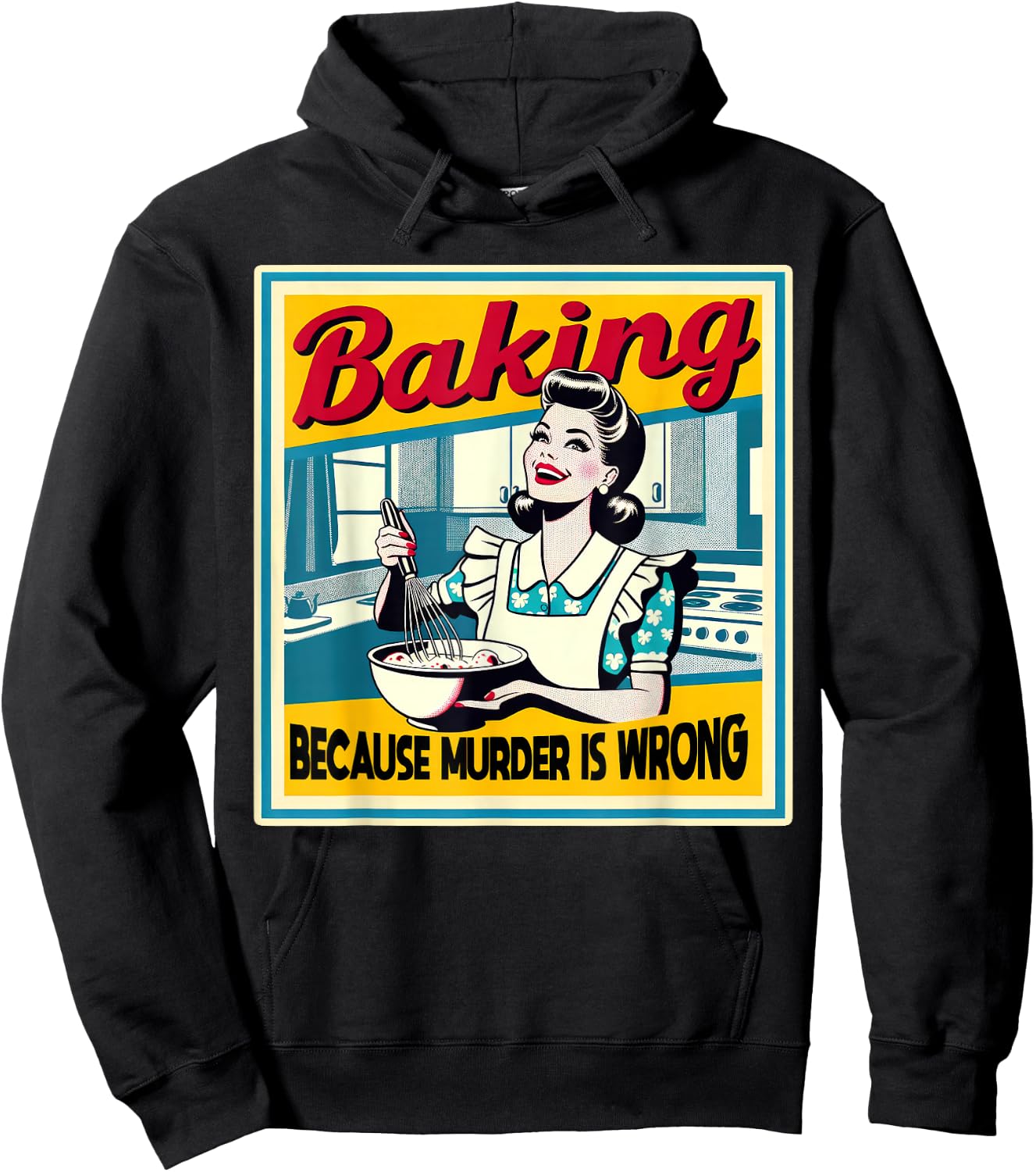 Backen, Weil Murder Falsch Ist Funny Baker Hoodie - Hoodie | Black