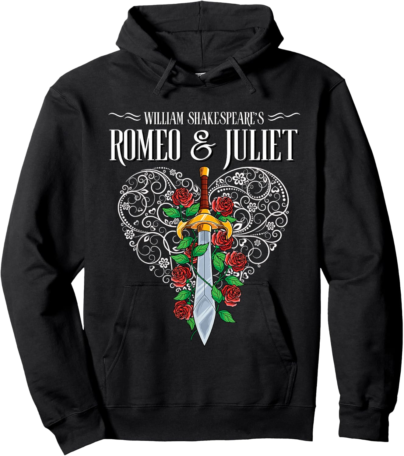 Romeo and Juliet, William Shakespeare, Literature Theatre Hoodie - Hoodie | Black