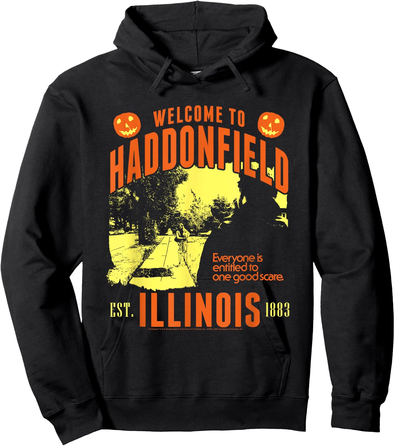 Halloween Welcome to Haddonfield Hoodie - Hoodie | Black