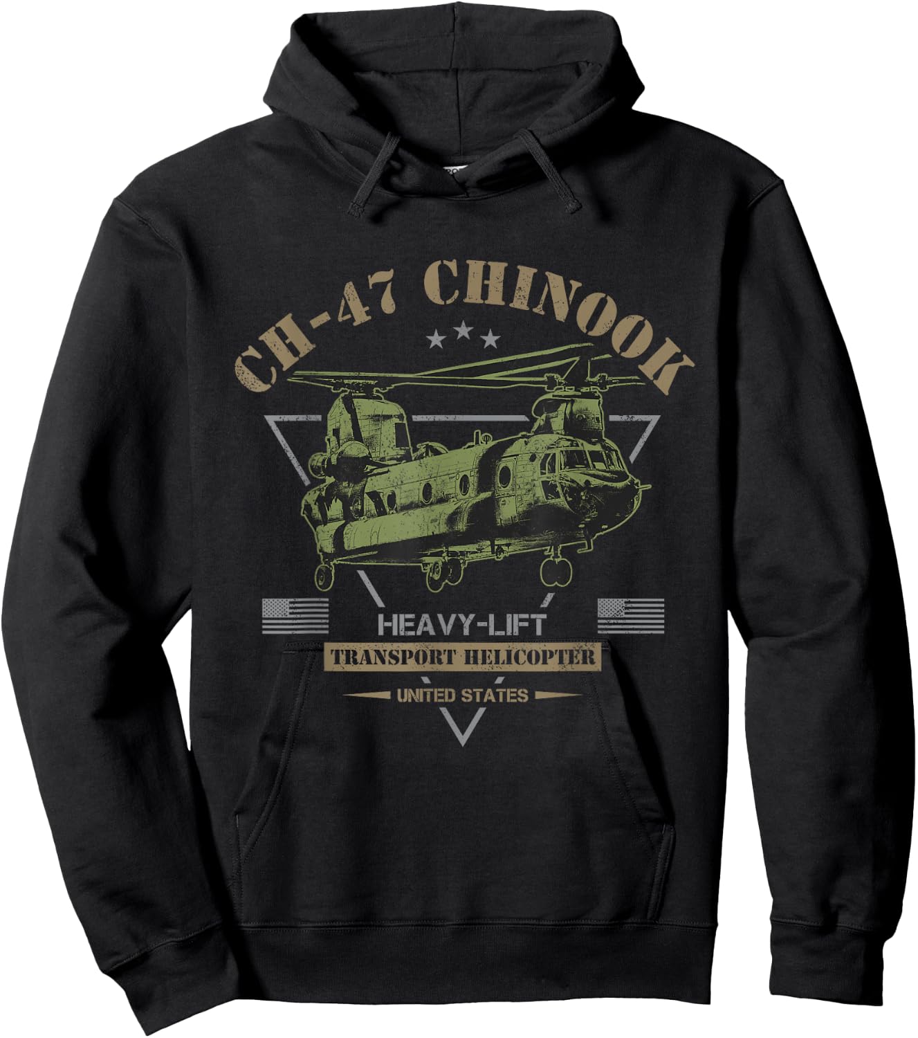 CH-47 Chinook Helicopter Hoodie - Hoodie | Black