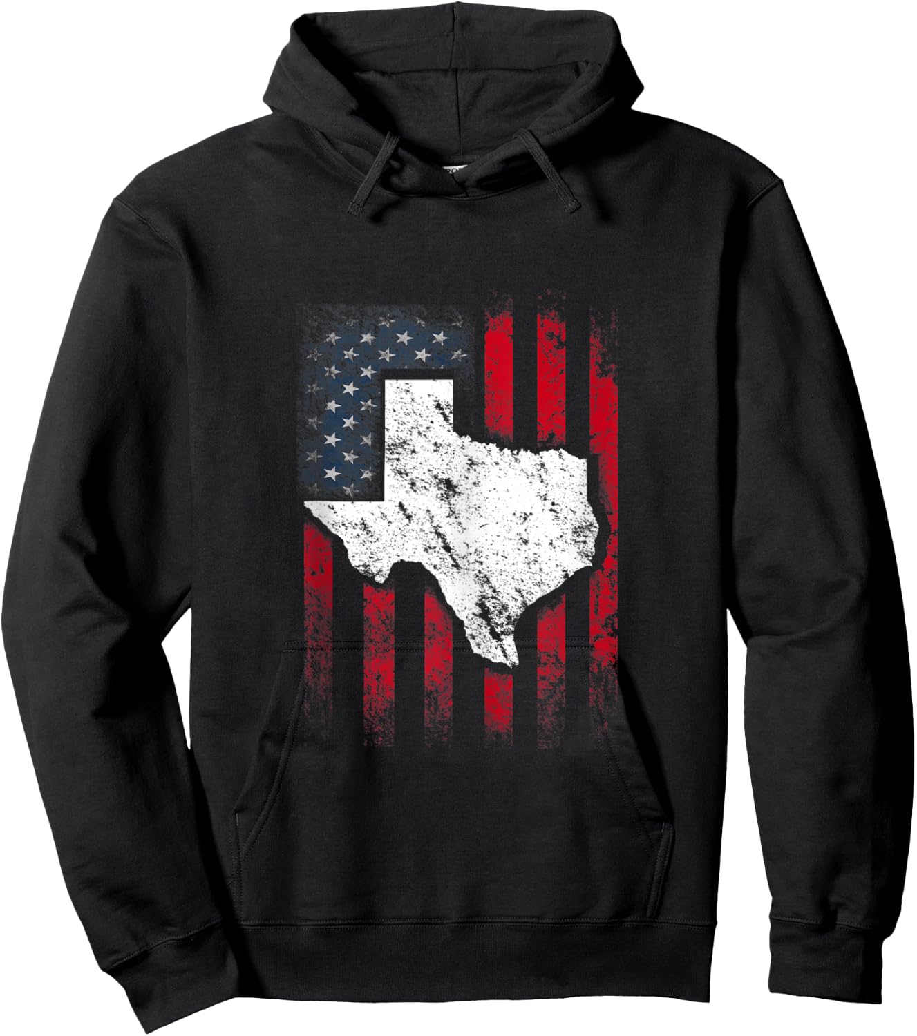 Vintage American US Flag Texas Austin Shirt Funny Gift Hoodie - Hoodie | Black