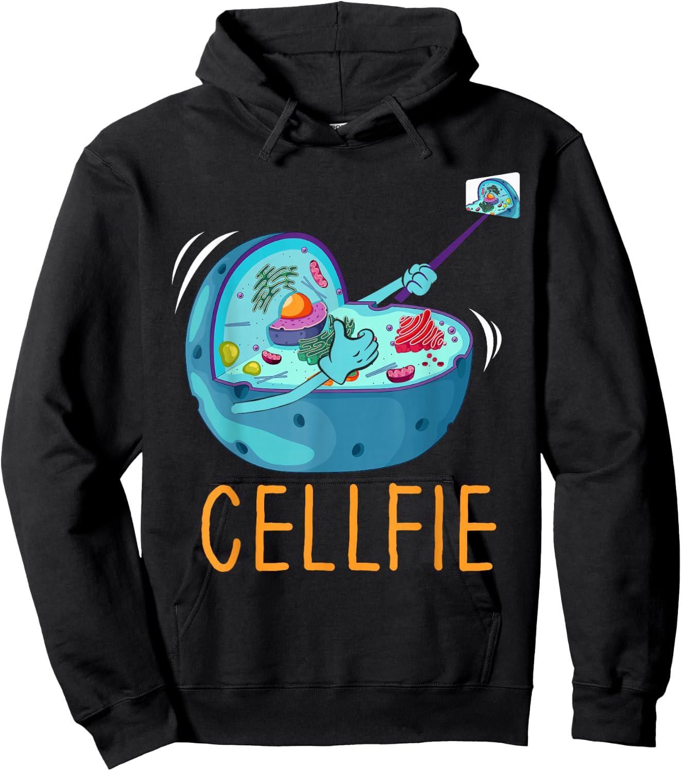 Cellfie Microbiology Microbiologist Biology Science Lover Hoodie - Hoodie | Black