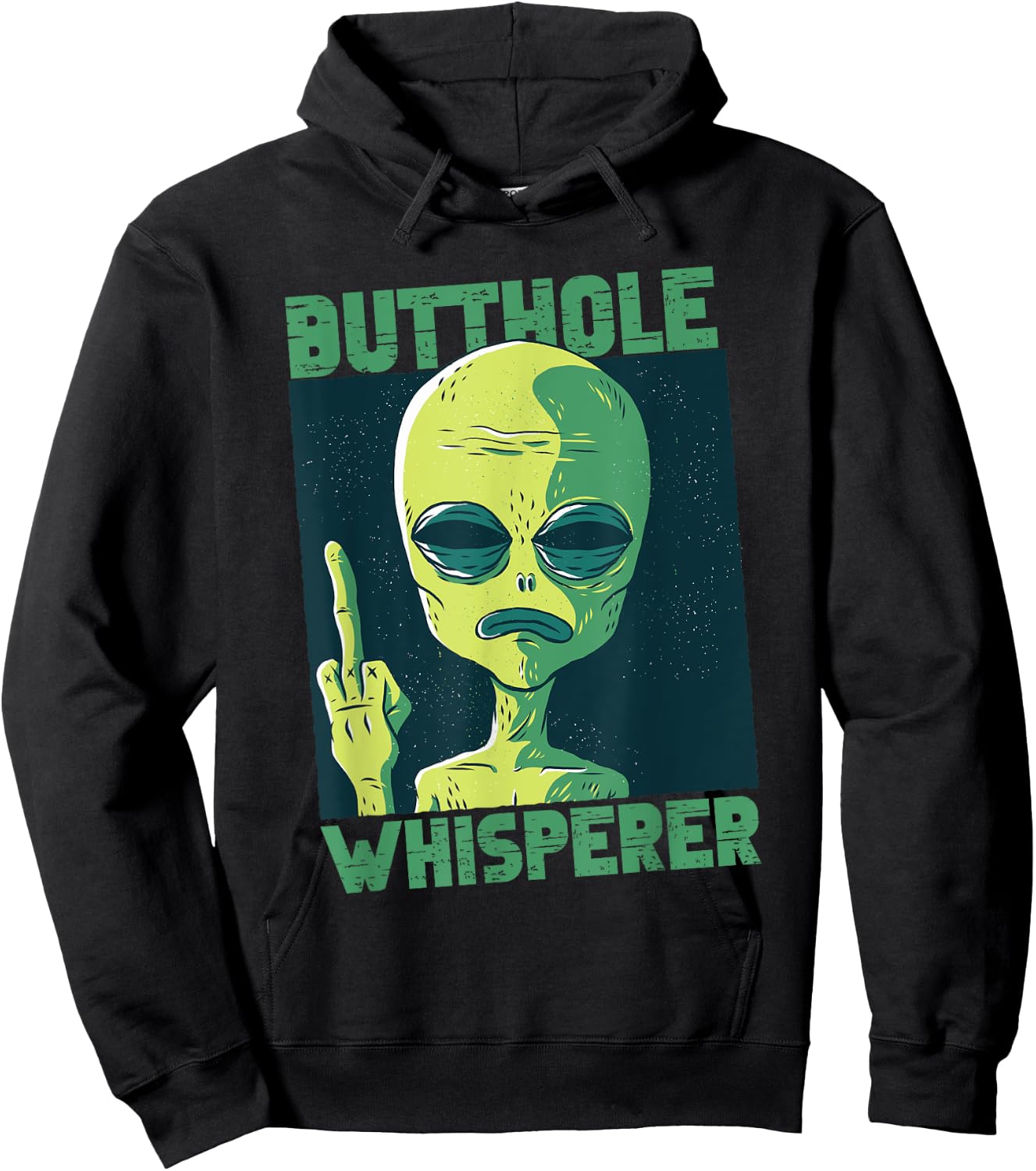 Butthole Whisperer Funny aliens Sarcastic adult humour Hoodie - Hoodie | Black