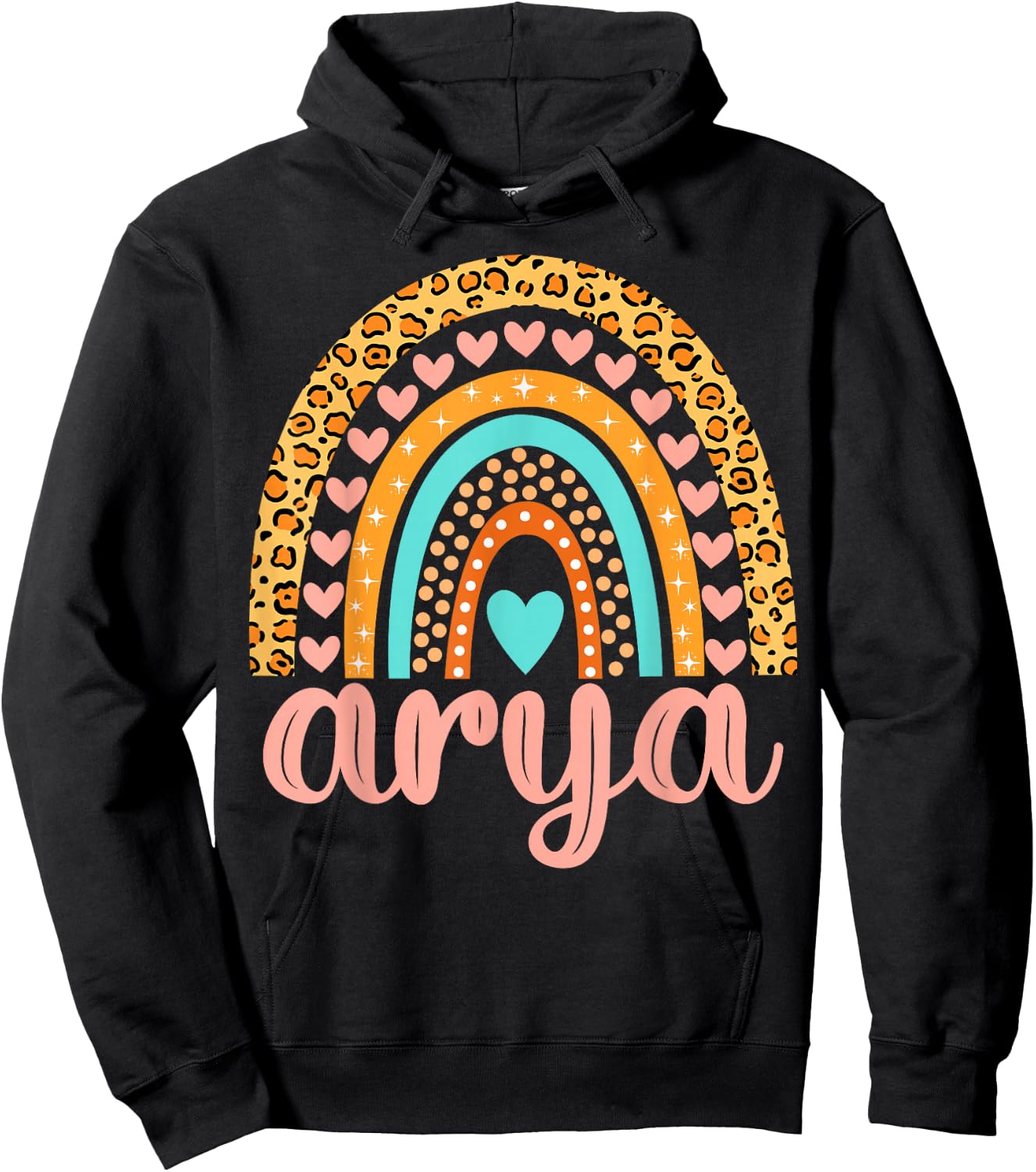 Arya Arya Name Birthday Shirt Gift Hoodie - Hoodie | Black