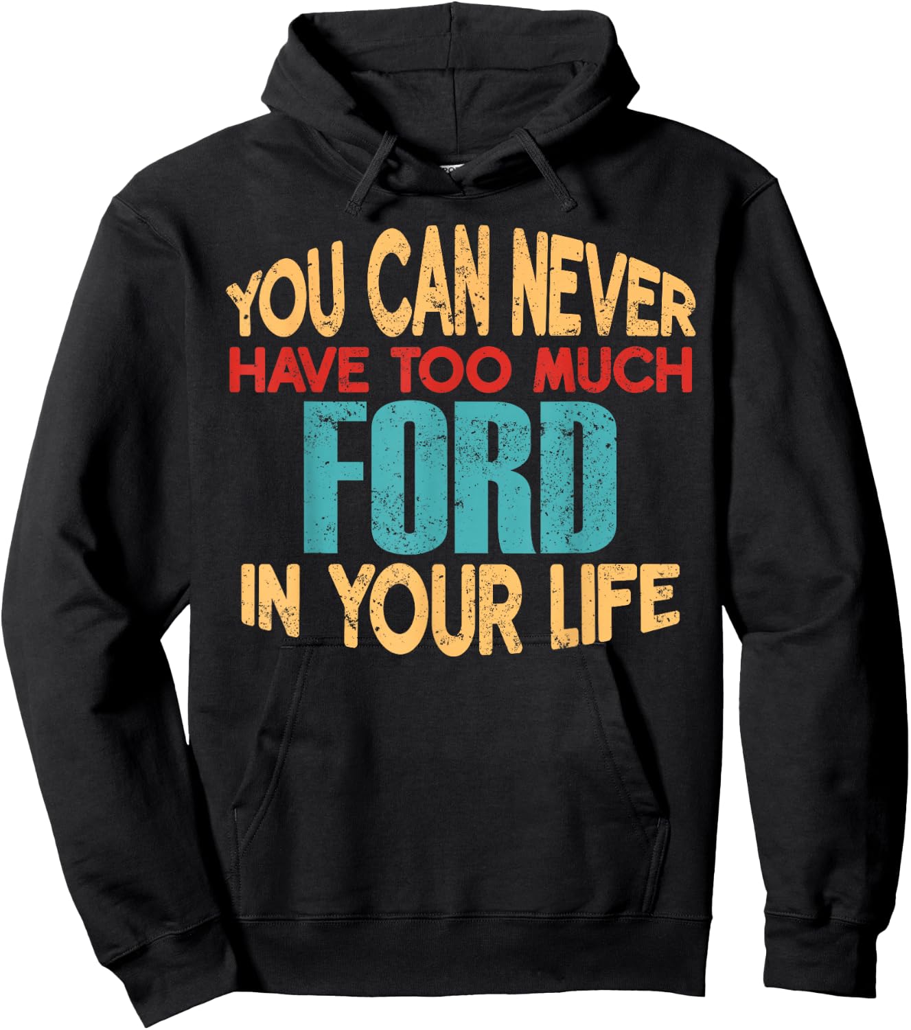 Funny Ford Personalized First Name Joke Item Hoodie - Hoodie | Black
