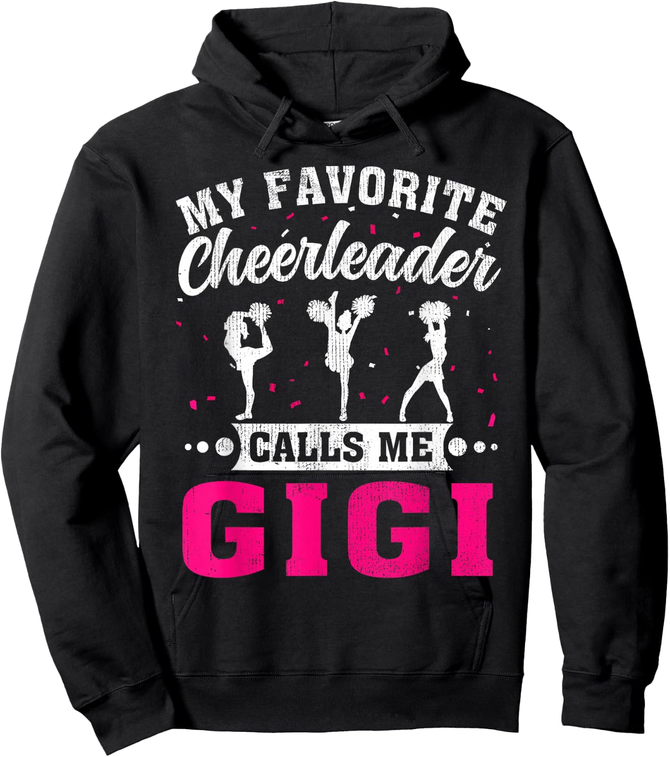 My Favorite Cheerleader Calls Me Gigi Mother's Day Hoodie - Hoodie | Black